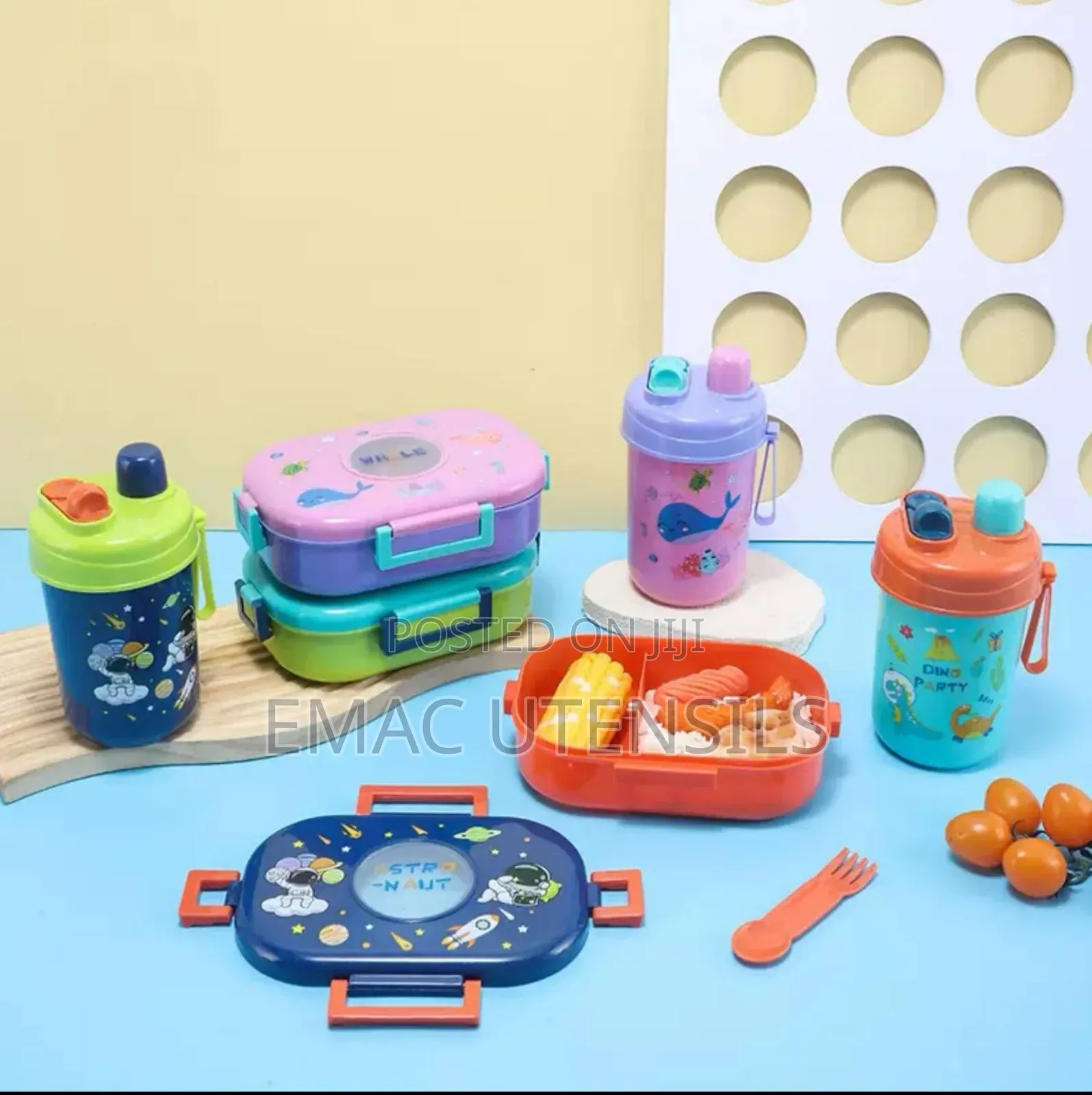 Children Food Flask And Water Bottle