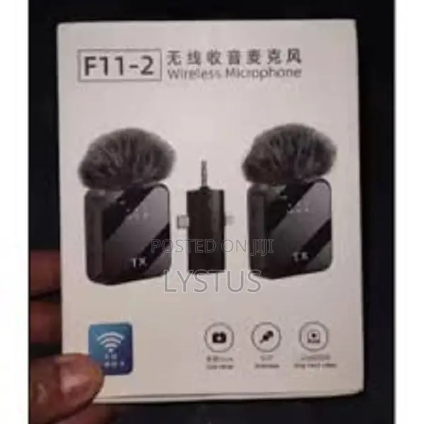 F11-2 Double Wireless Mic With Notice Cancelation