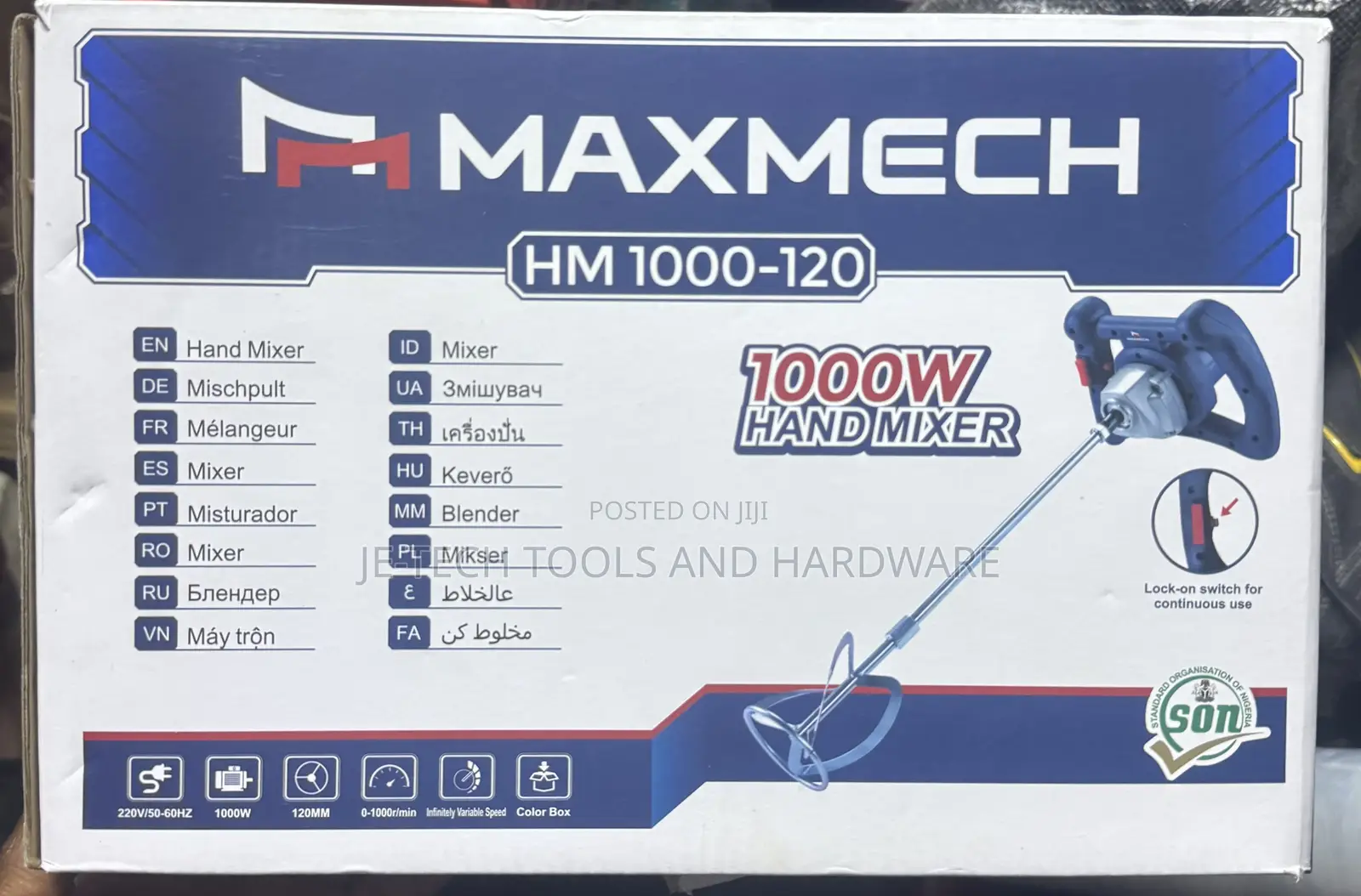 Maxmech Hm 1000-120 Hand Mixer