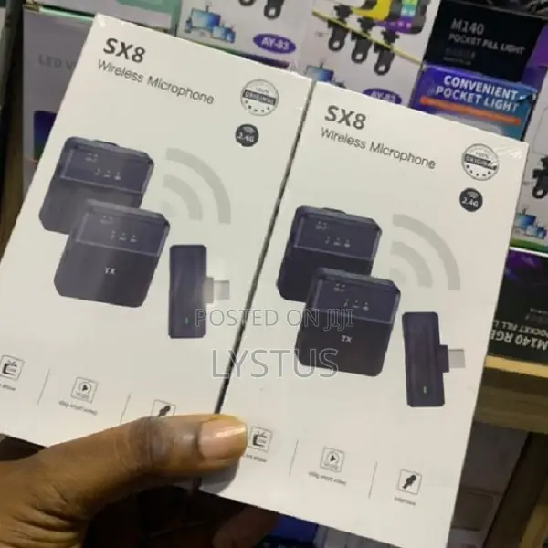 Sx8 Double Universal Wireless Mic With Notice Cancelation