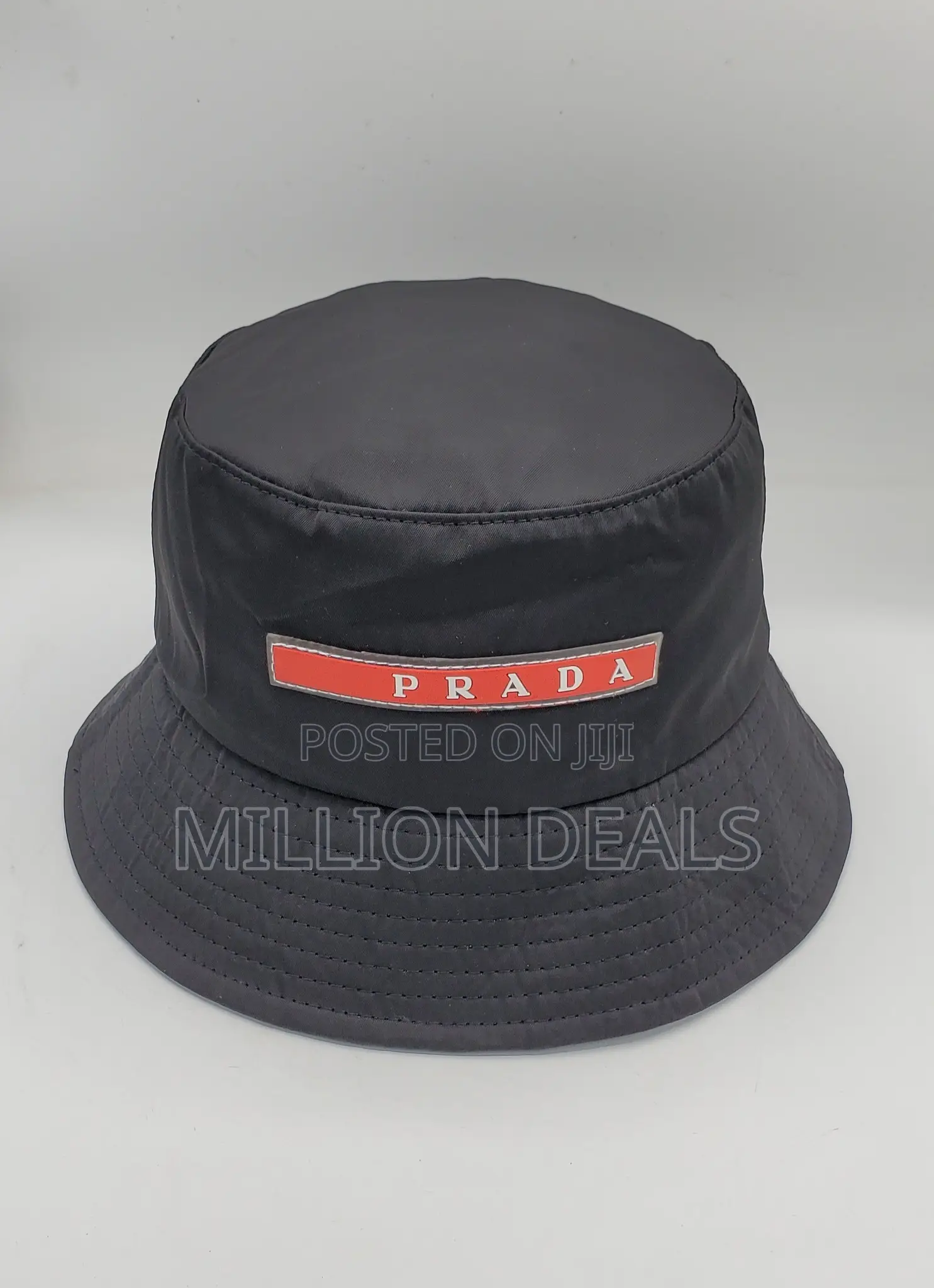 Black Red Stylish Prada Bucket Unisex Hat