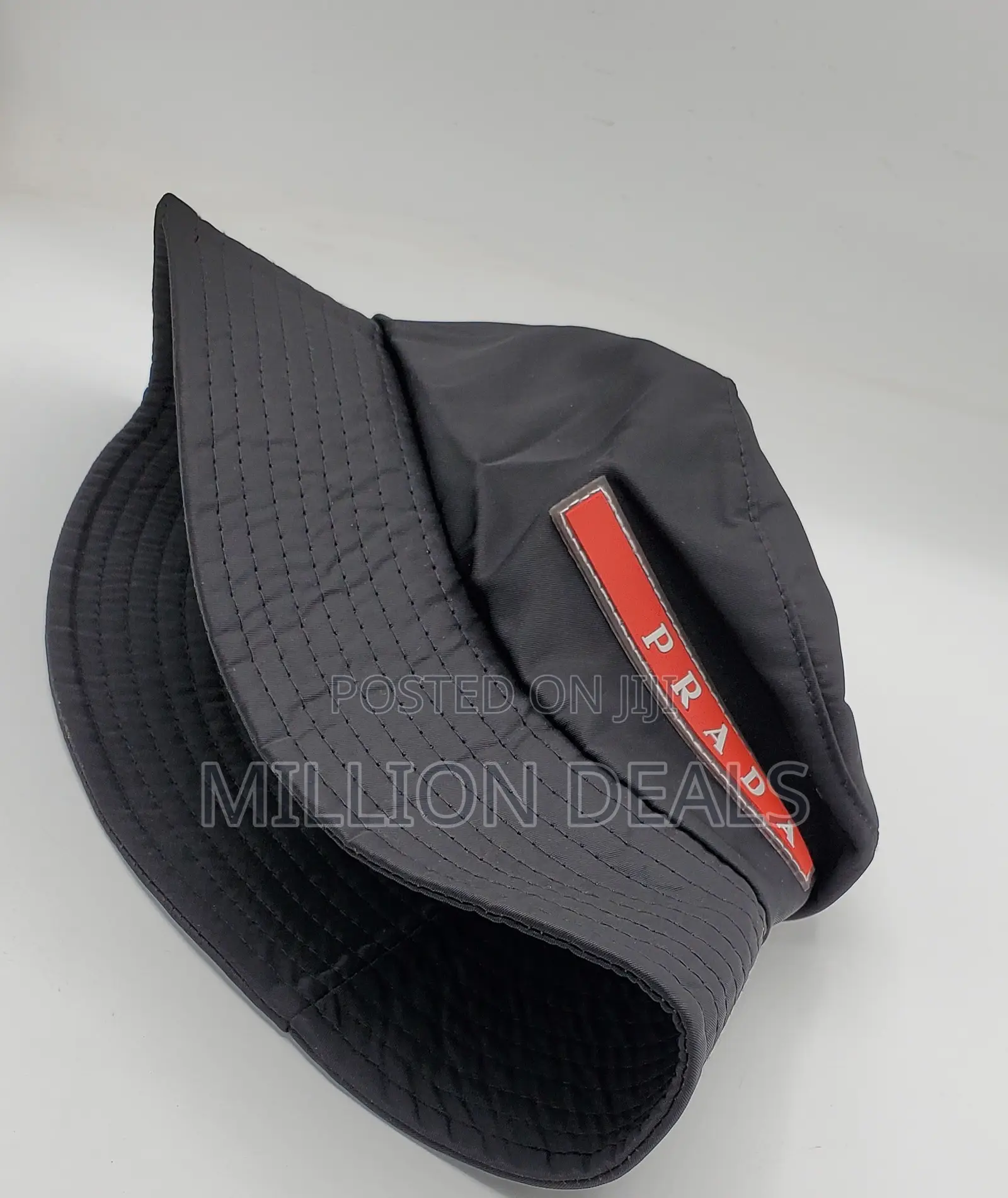 Black Red Stylish Prada Bucket Unisex Hat