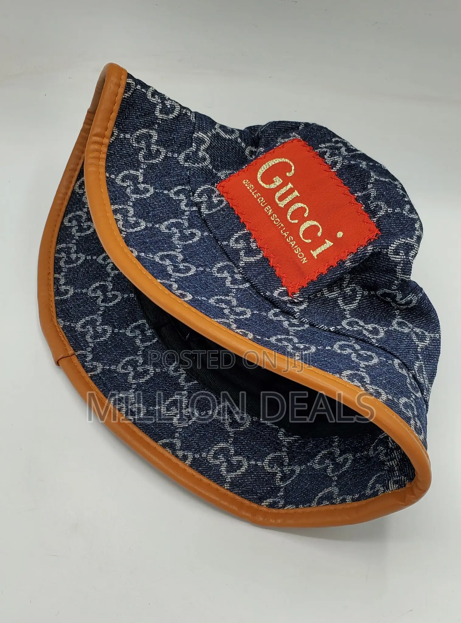 Trendy Denim Unisex Gucci Bucket Hat