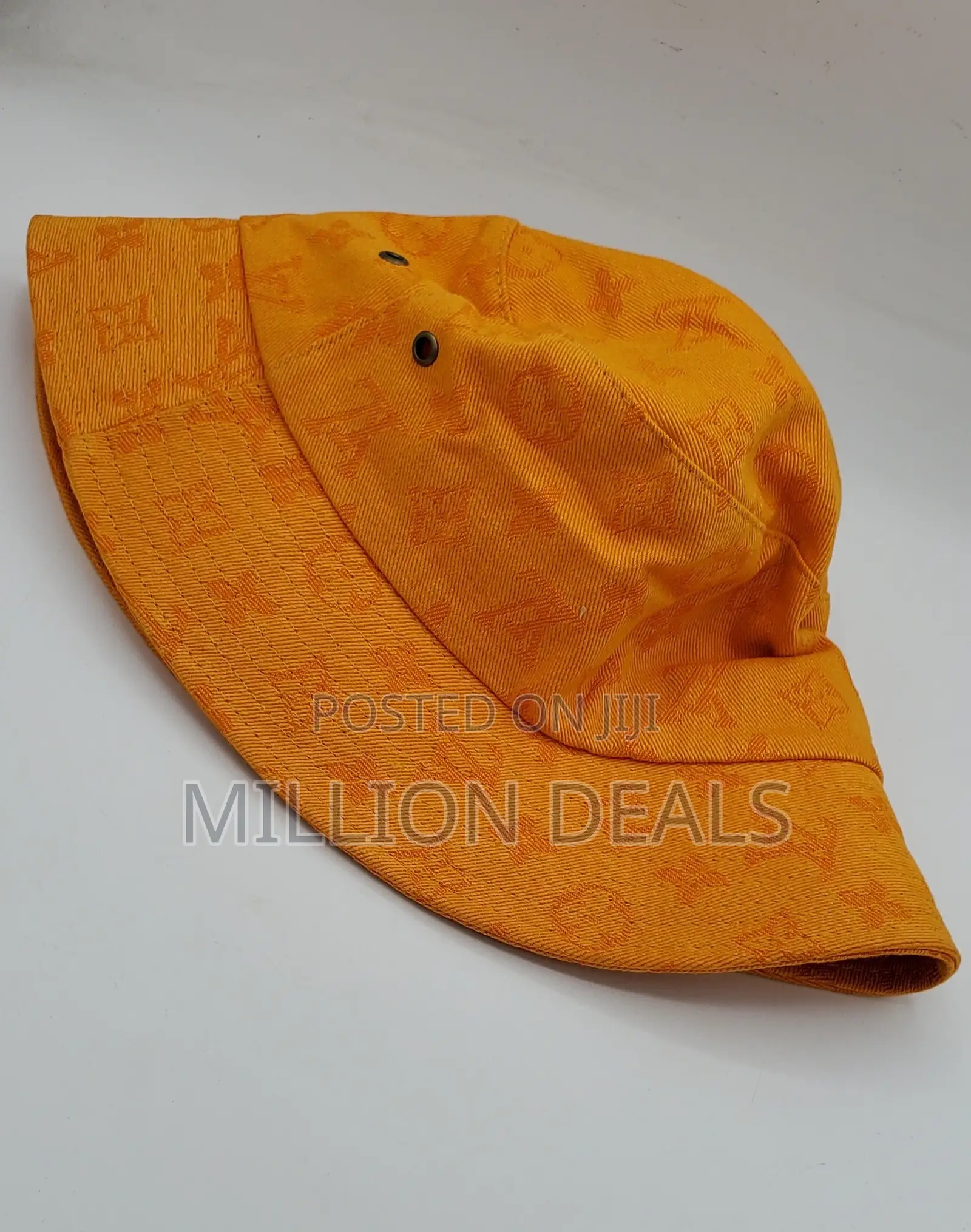Denim Unique Unisex Orange Lv Bucket Hat