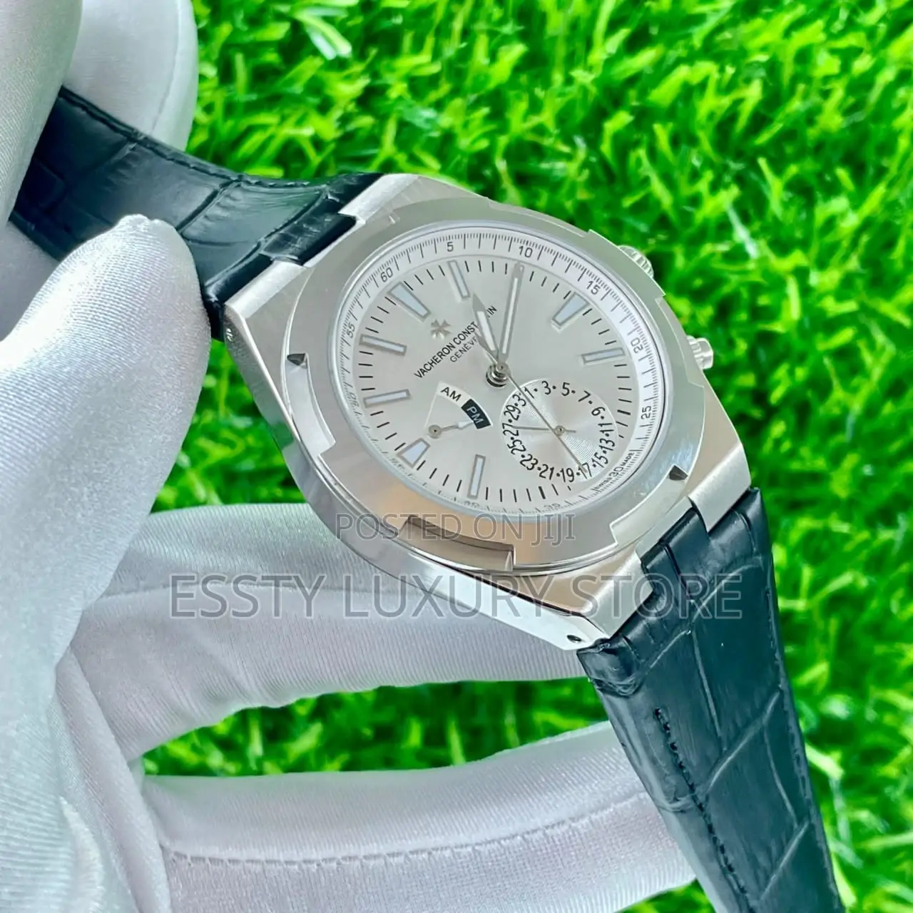 Quality Luxury Vacheron Constantin Leather Wristwatch