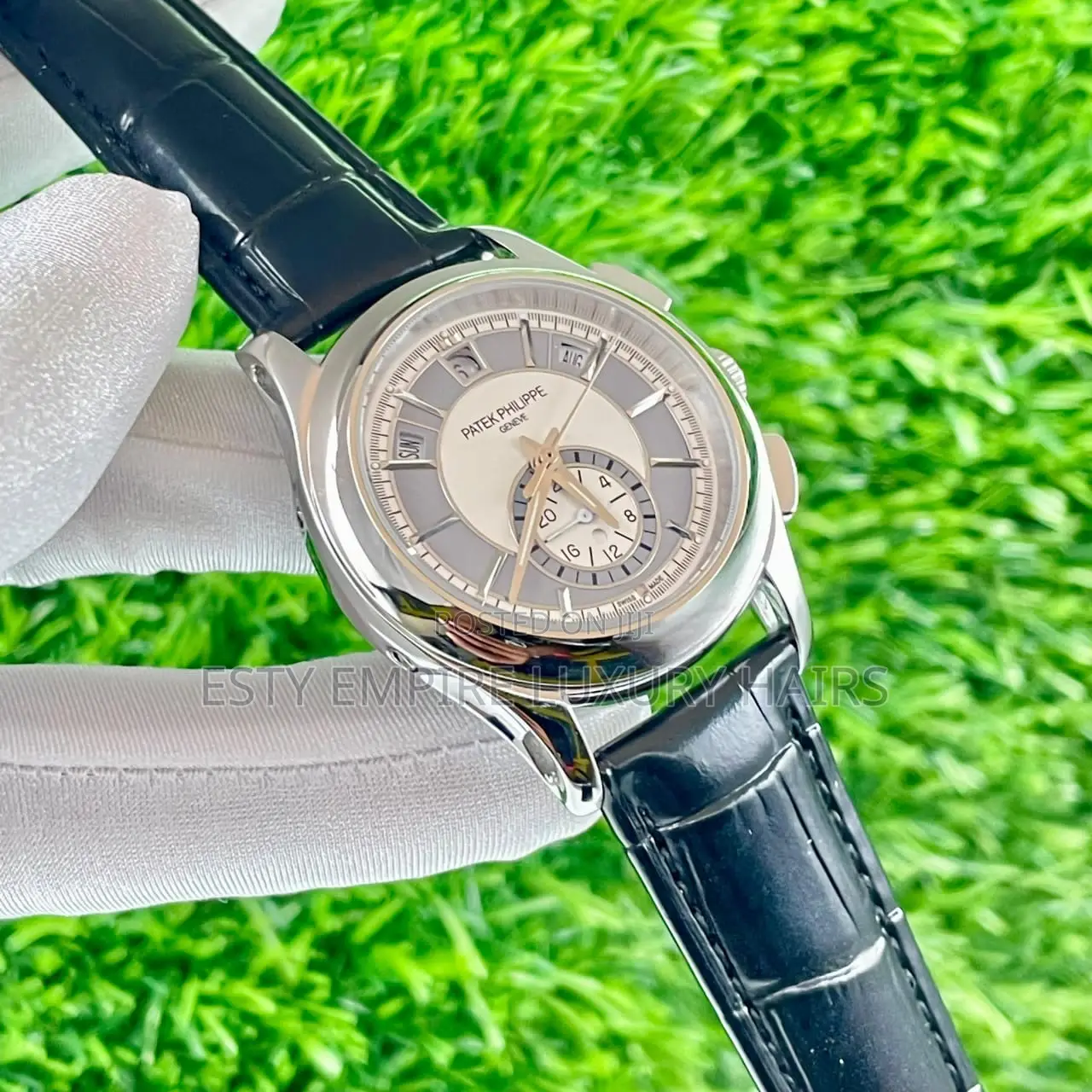 Quality Luxury Patek Philippe Leather Wristwatch