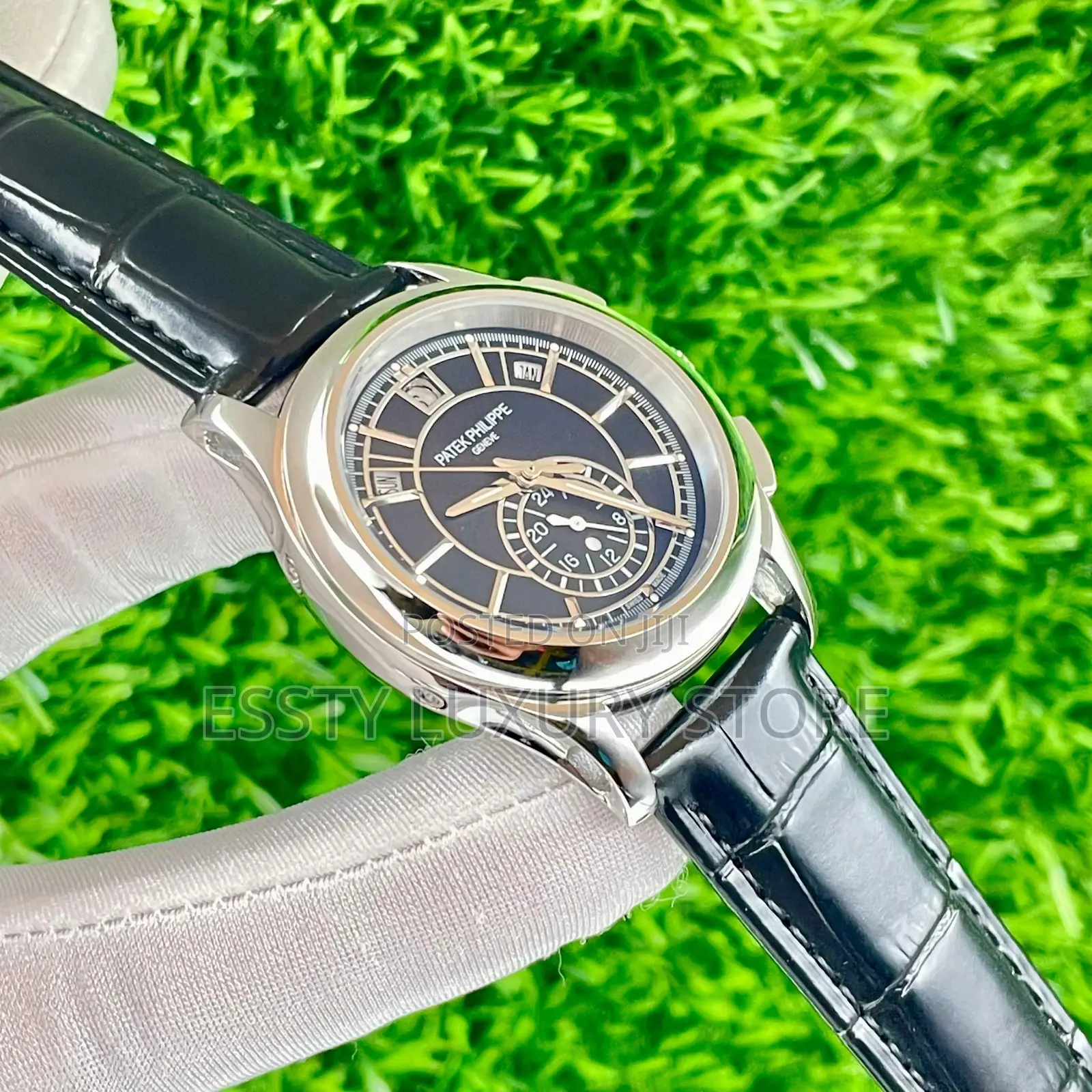 Quality Luxury Patek Philippe Leather Wristwatch