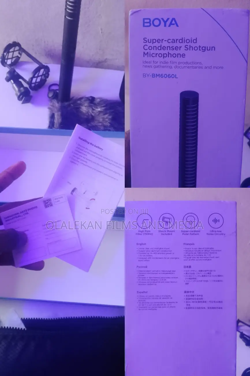 Boom Mic + Accessories for Sale