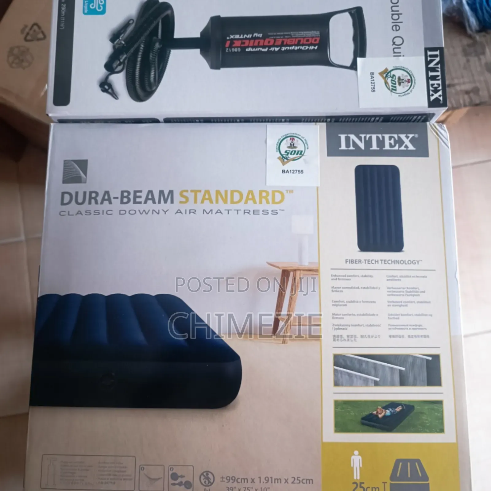 Inflatable Extra Comfort 3 by 6 Air Mattress 10inches Height