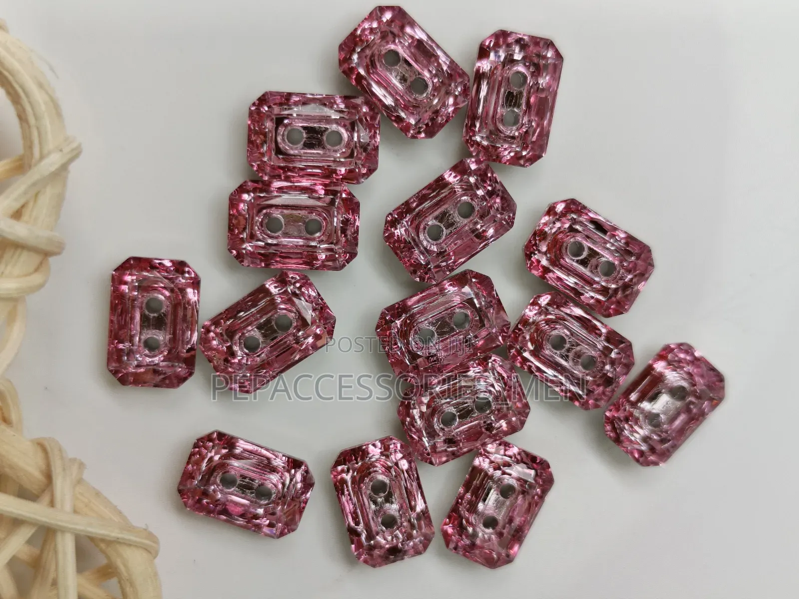 Rectangular Swarovski Buttons