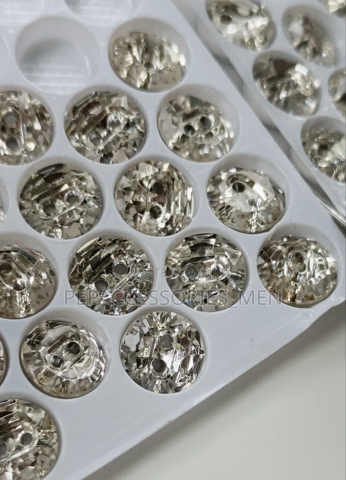 Round Hump Swarovski Buttons