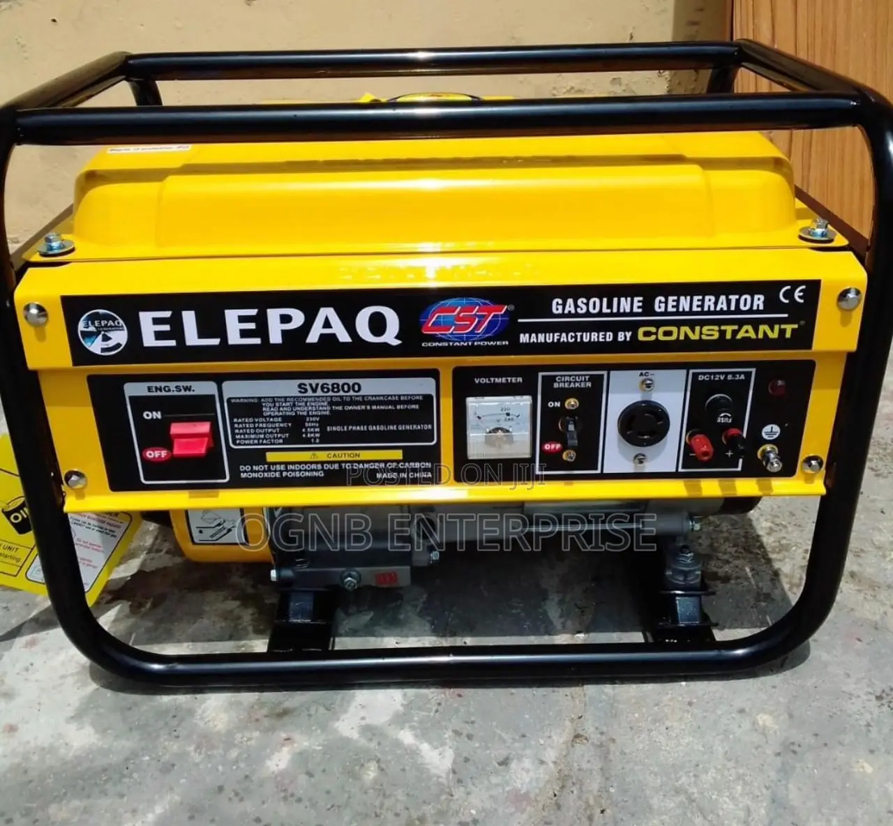 Elepaq Constant 4.5kva Gasoline Generator