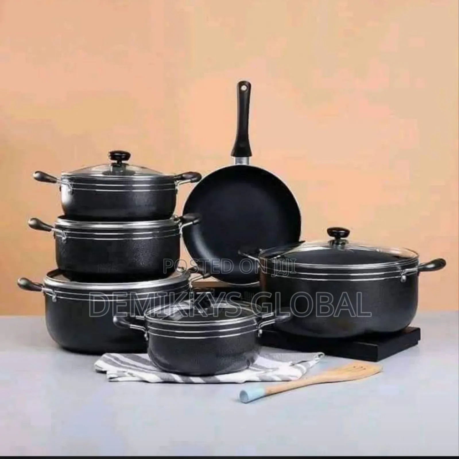 14 Pieces Nonstick Pot Sets With Frying Pan