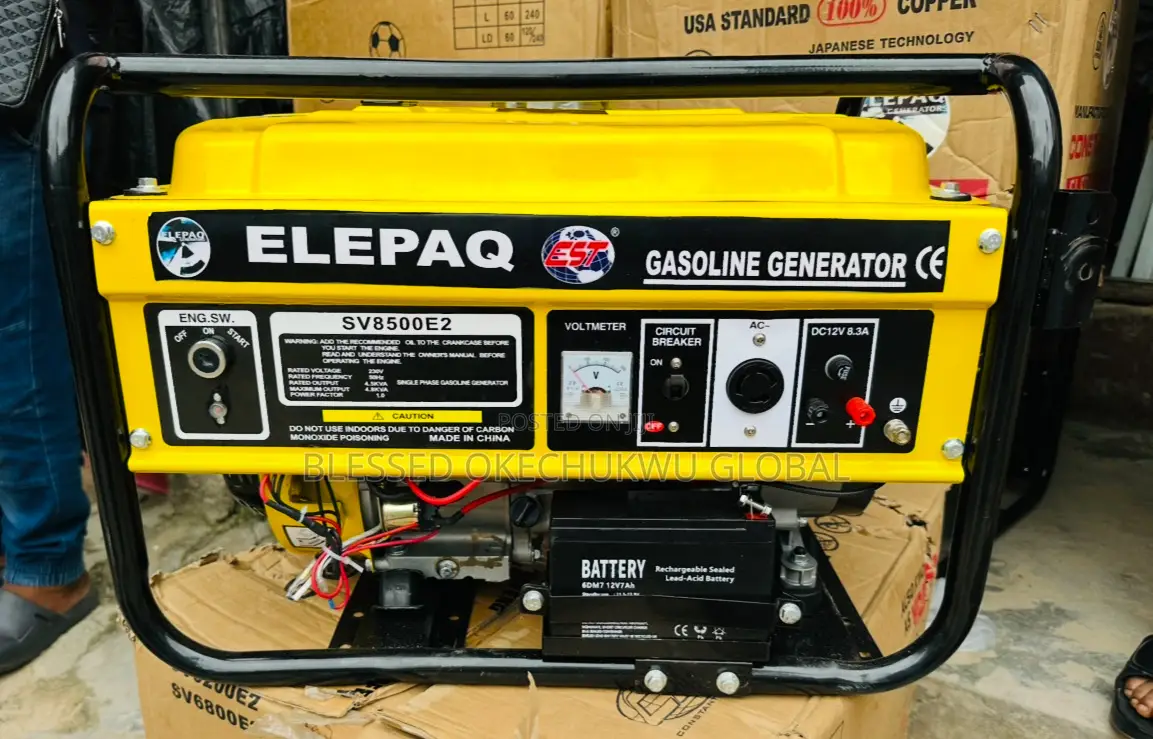 4.5kva Elepaq Generator Keystart 100%Copper Coil