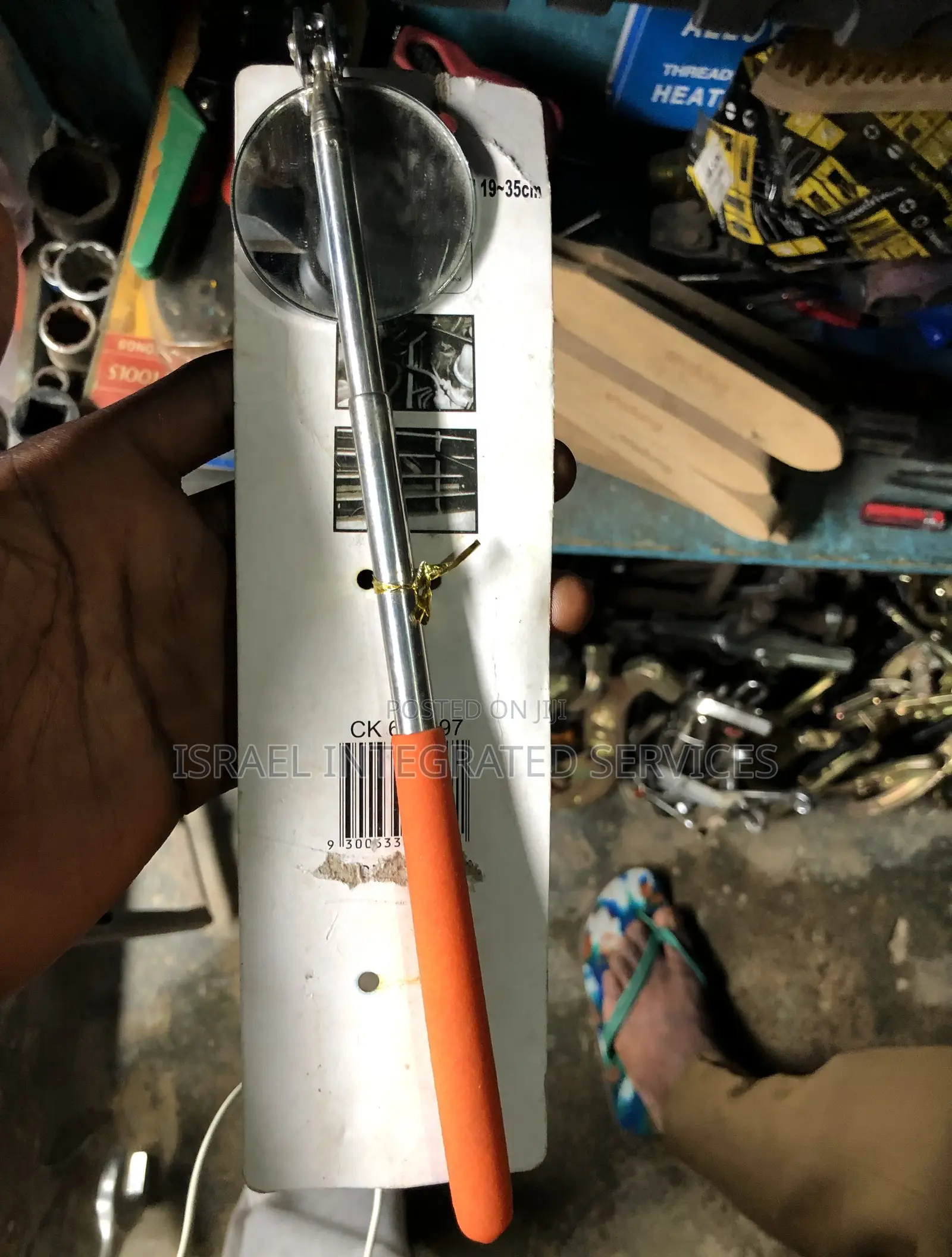 Inspection Mirror 2” Cushion HDL 19 -35 Cm