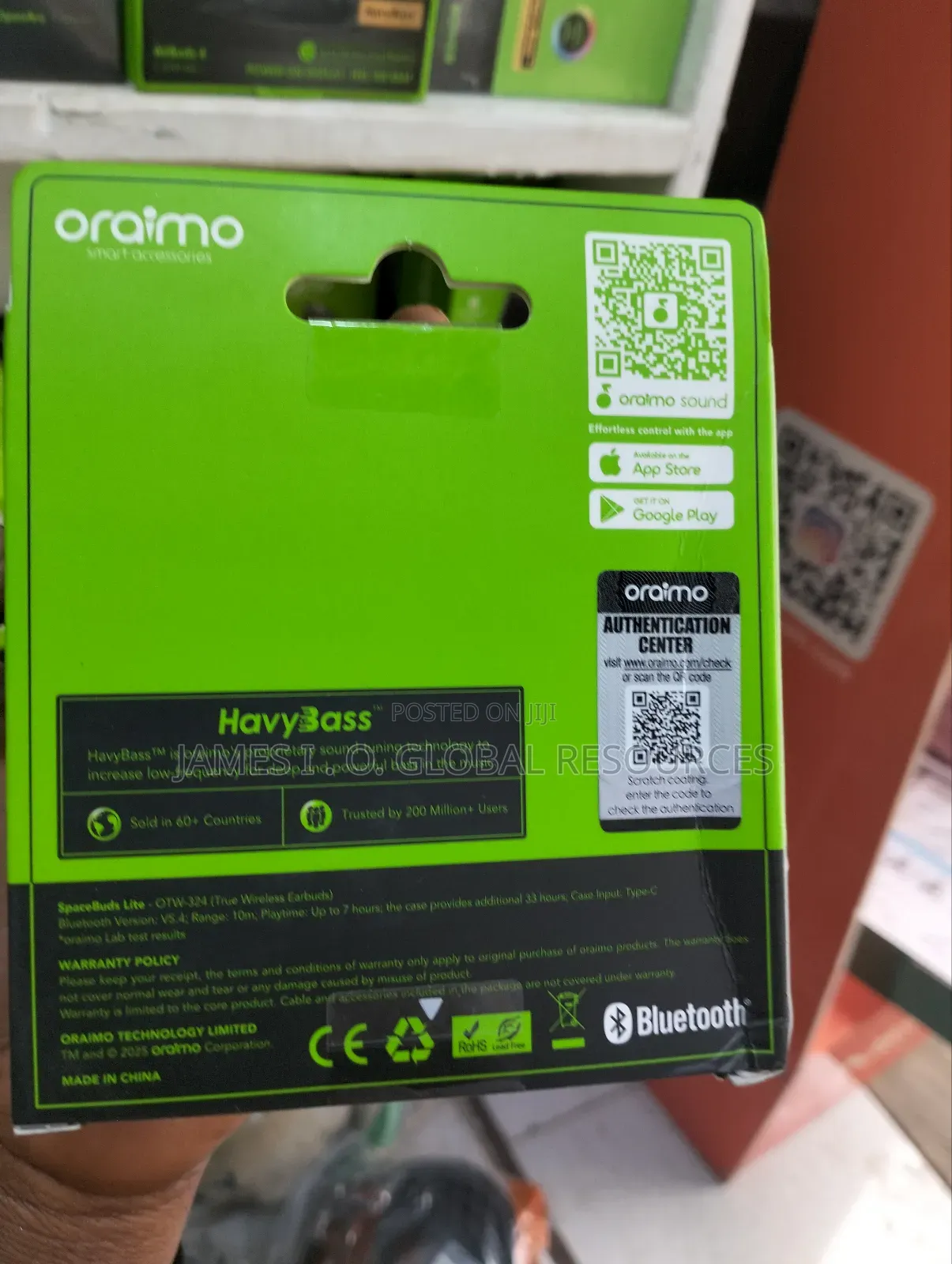 Oraimo Bluetooth Ear Buds Space Buds Lite