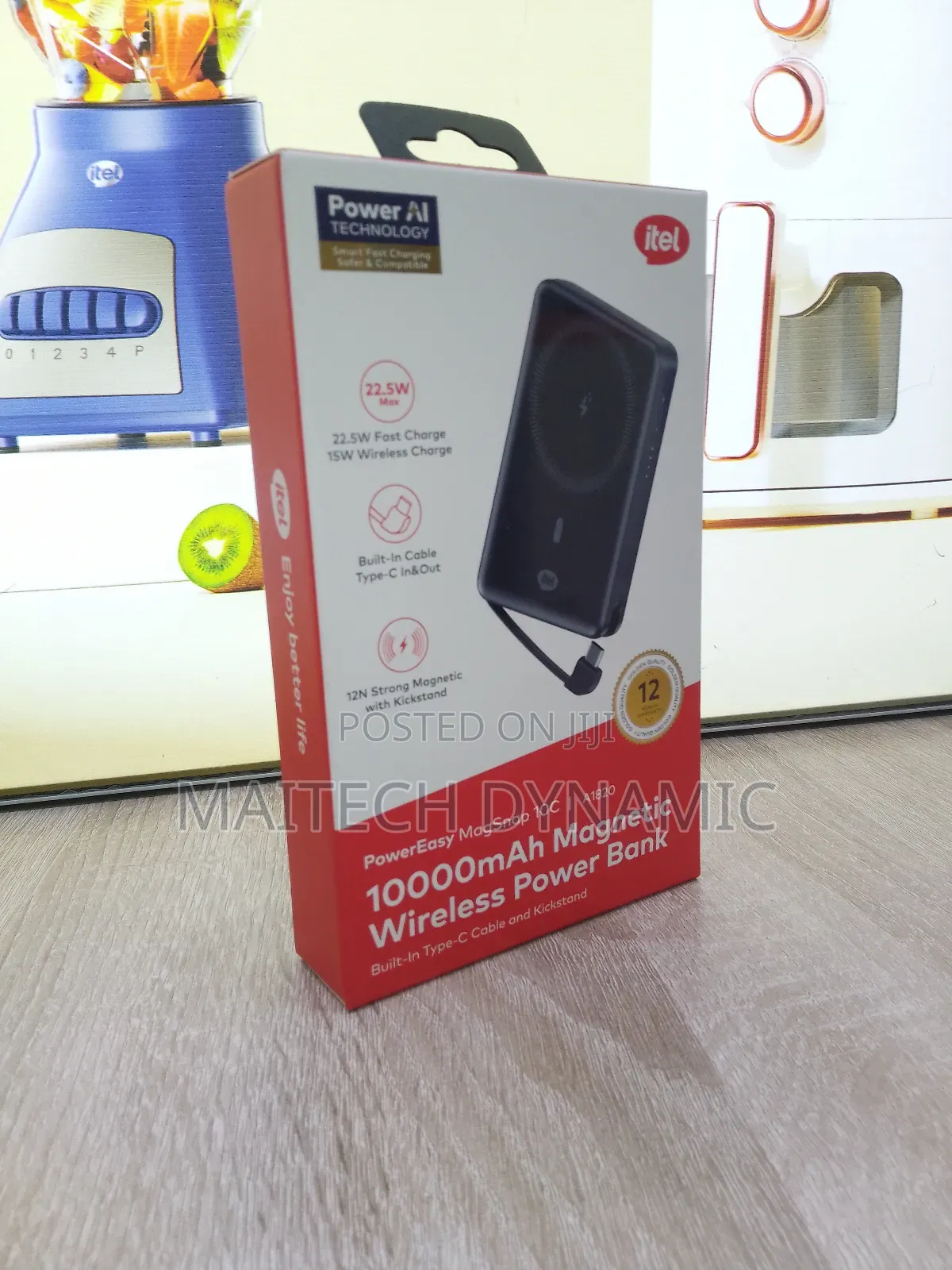 Powereasy Magsnap 10c 10000mah Magnetic Wireless Power Bank