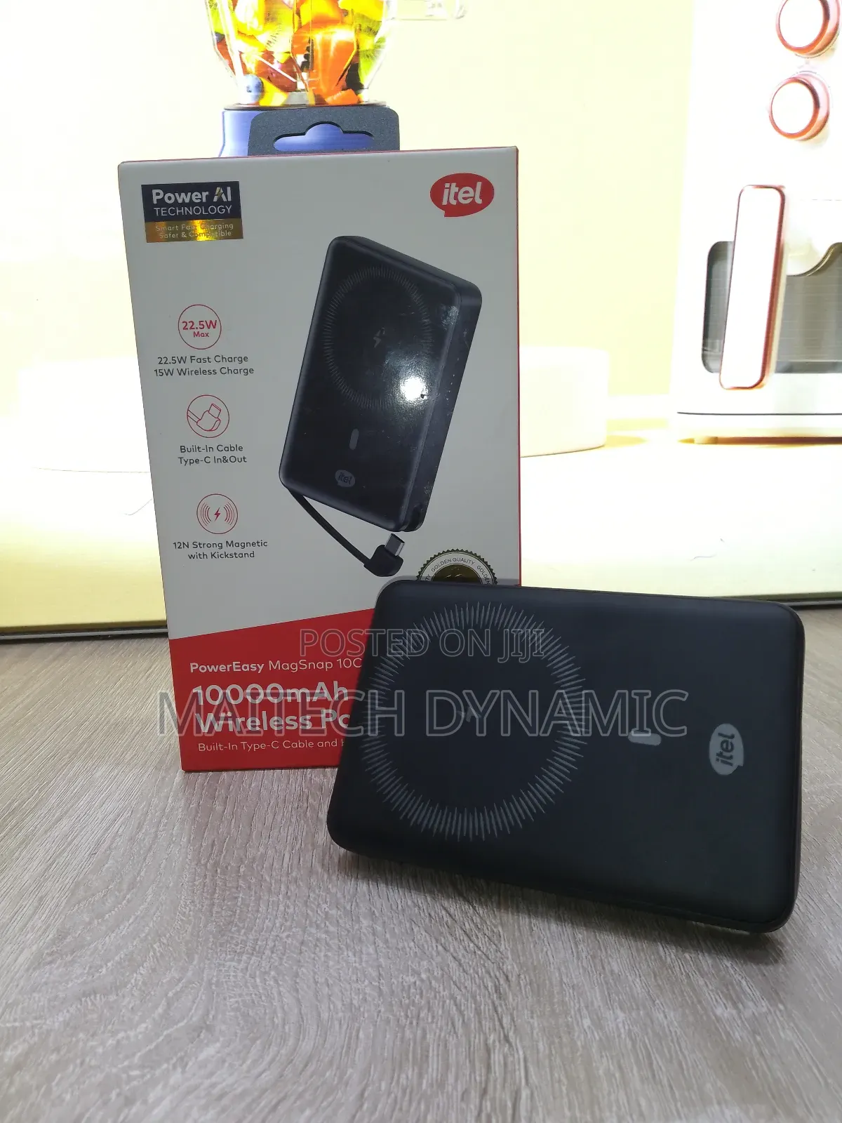 Powereasy Magsnap 10c 10000mah Magnetic Wireless Power Bank