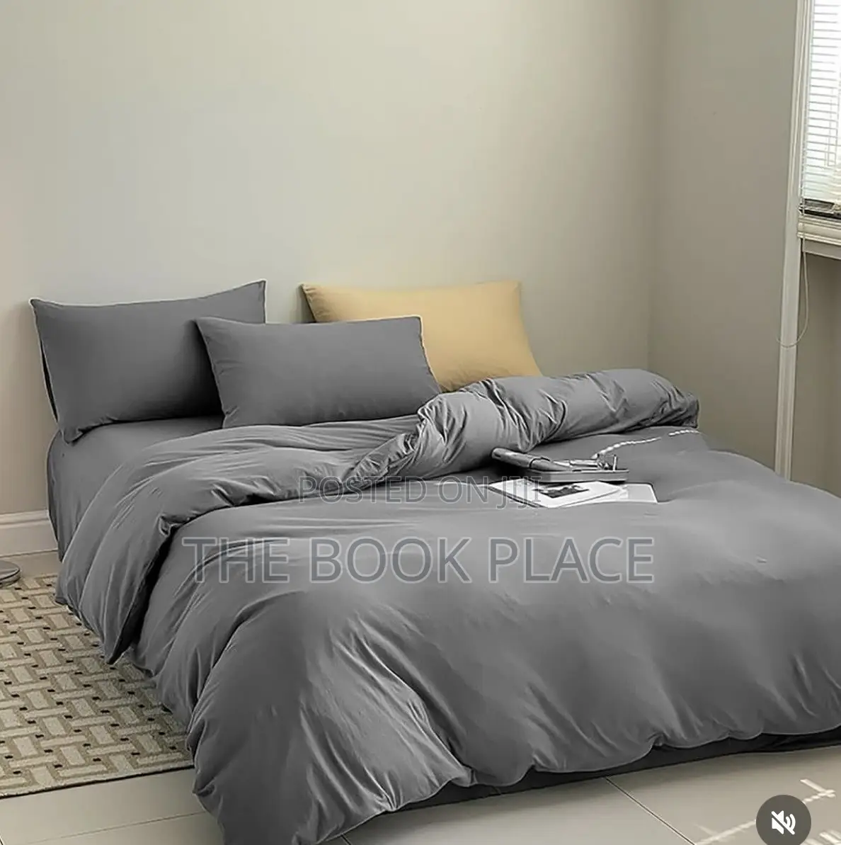 Ashes Color Pure Cotton Sheets With Pillow Case