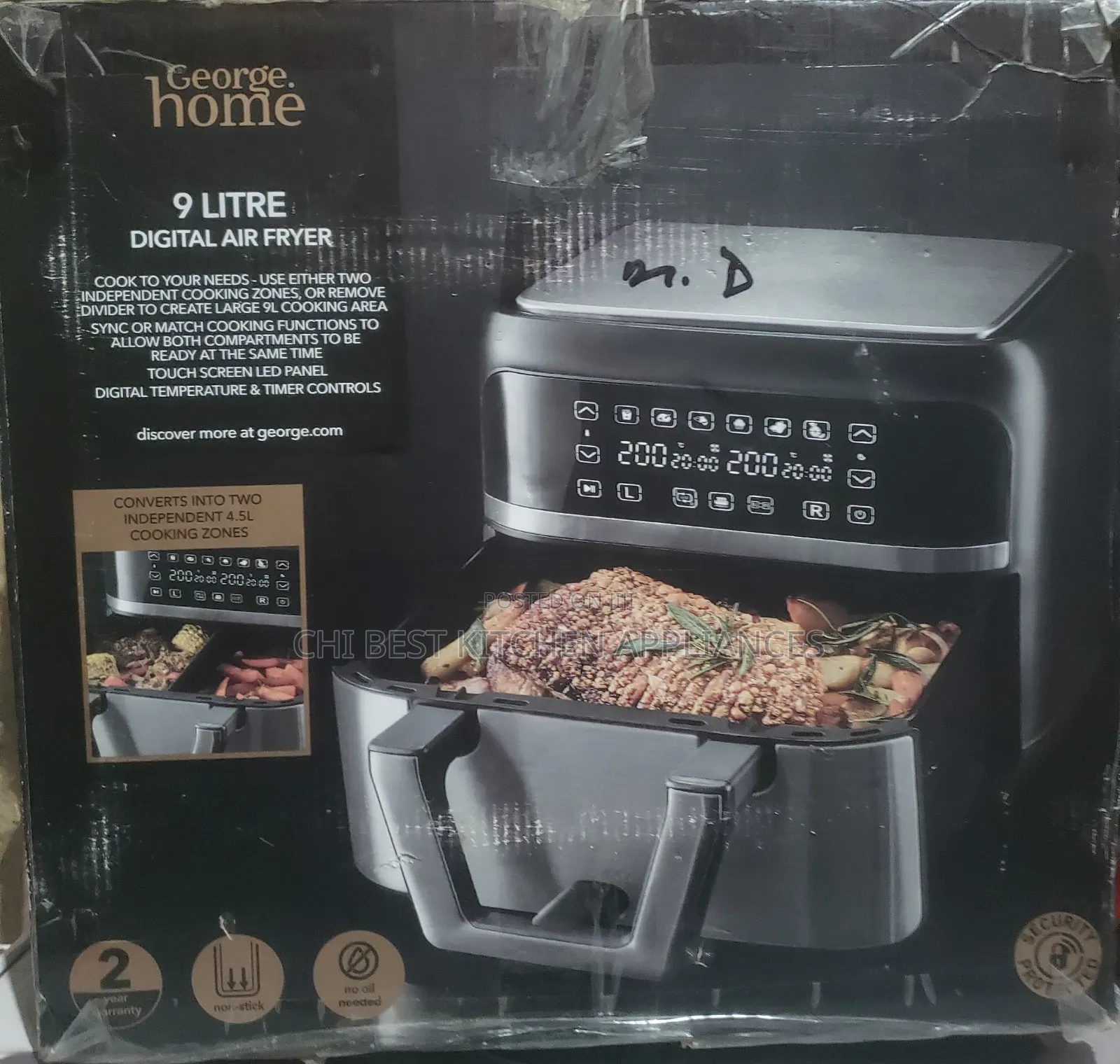 George Home 9 Lirtes Digital Air Fryer