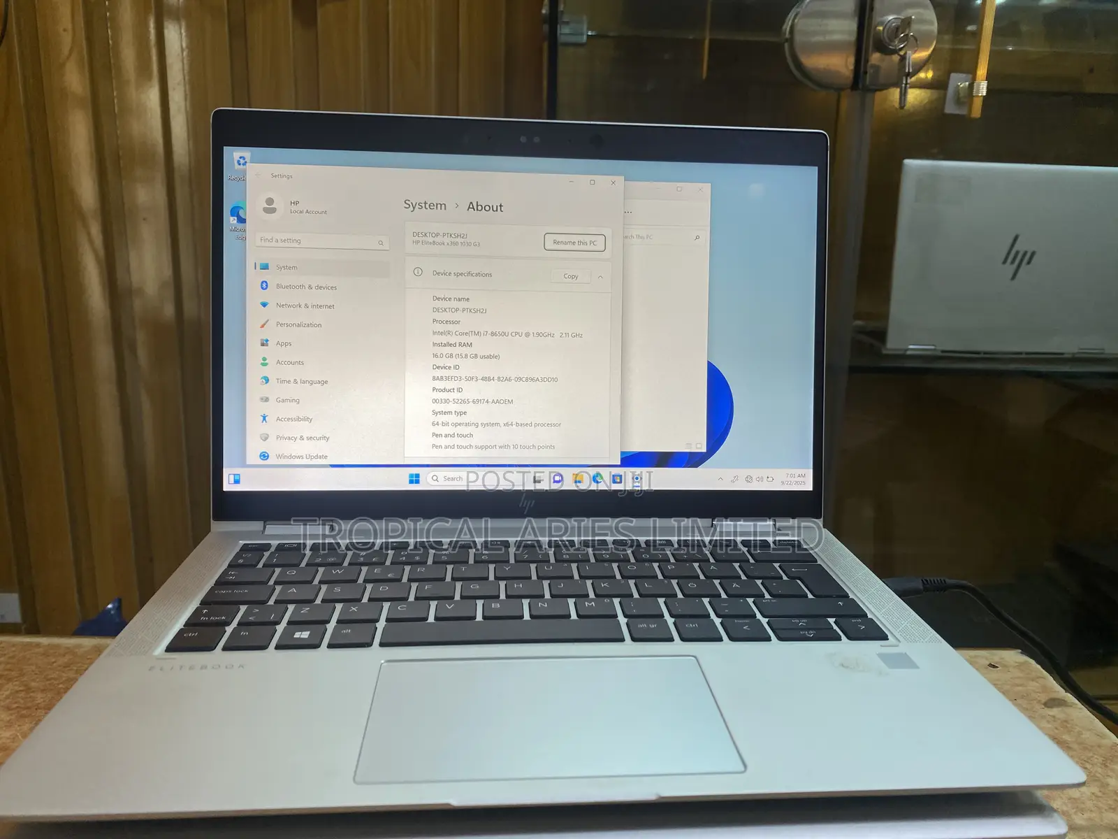 Laptop HP EliteBook X360 1030 G3 16GB Intel Core I7 SSD 512GB