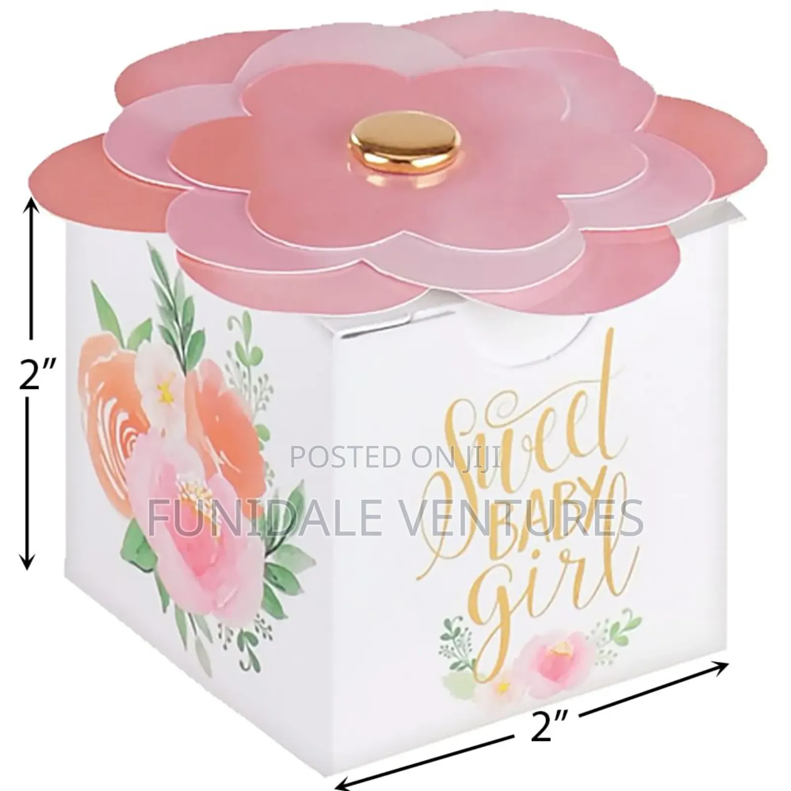 8 Pack 2" Baby Shower Favour Box Kit