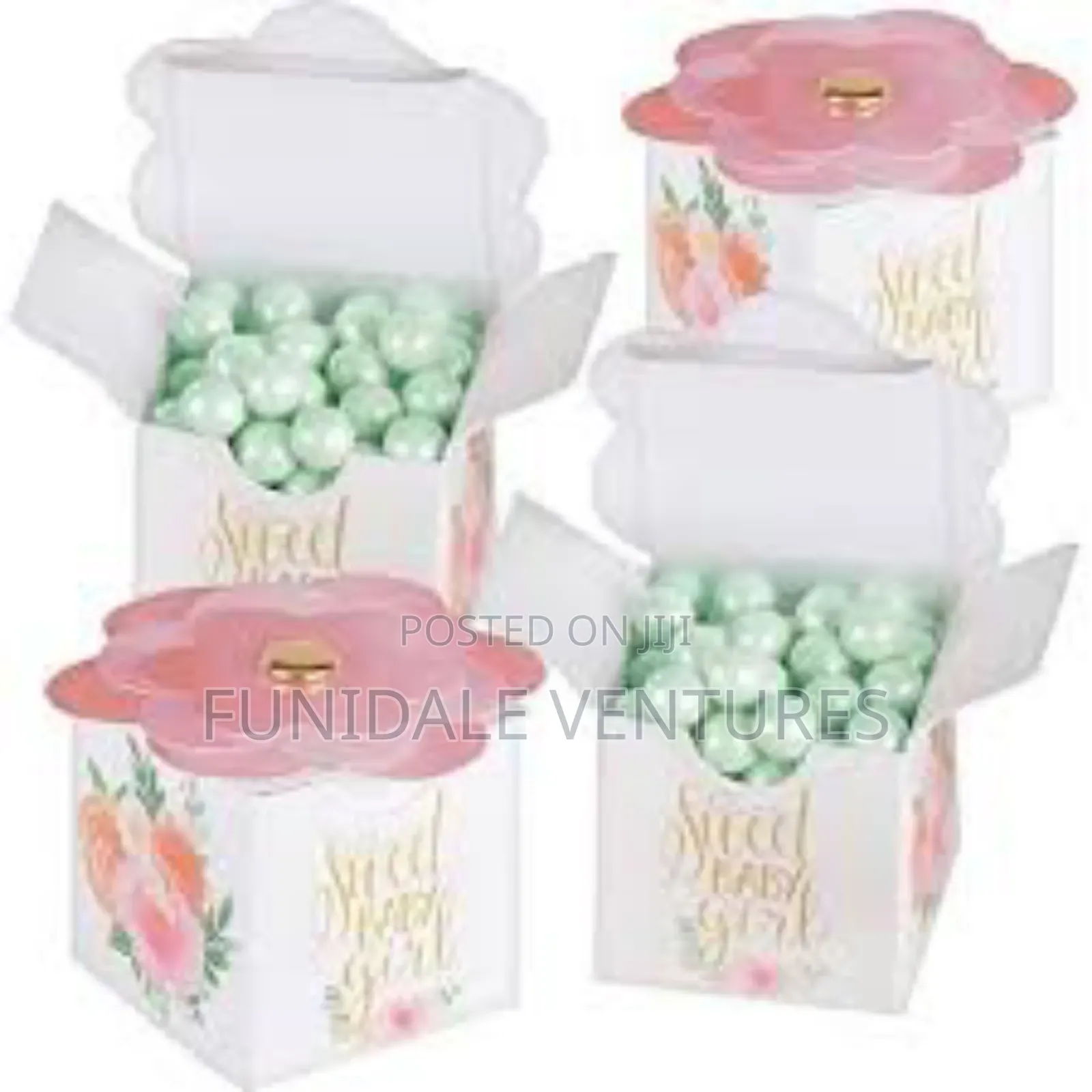 8 Pack 2" Baby Shower Favour Box Kit