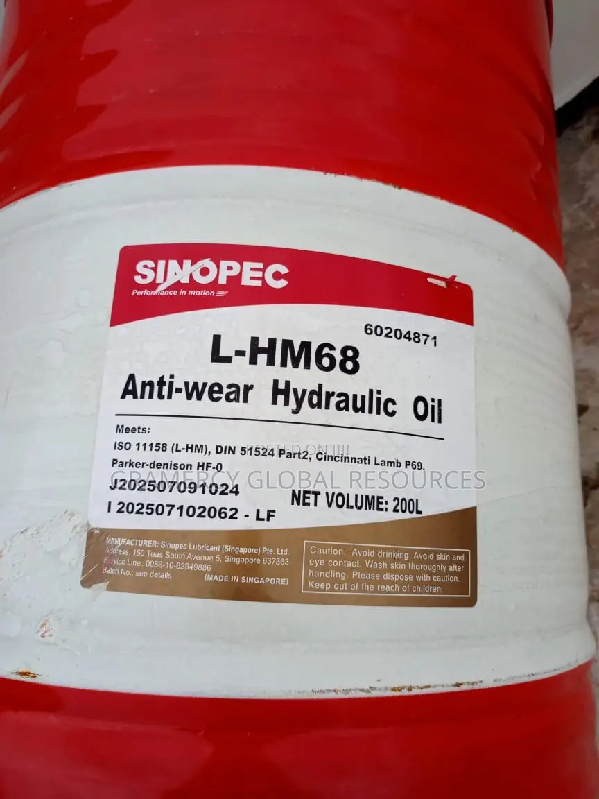 Heavy Machinery Anti- Wear Hydraulic Oil -200l