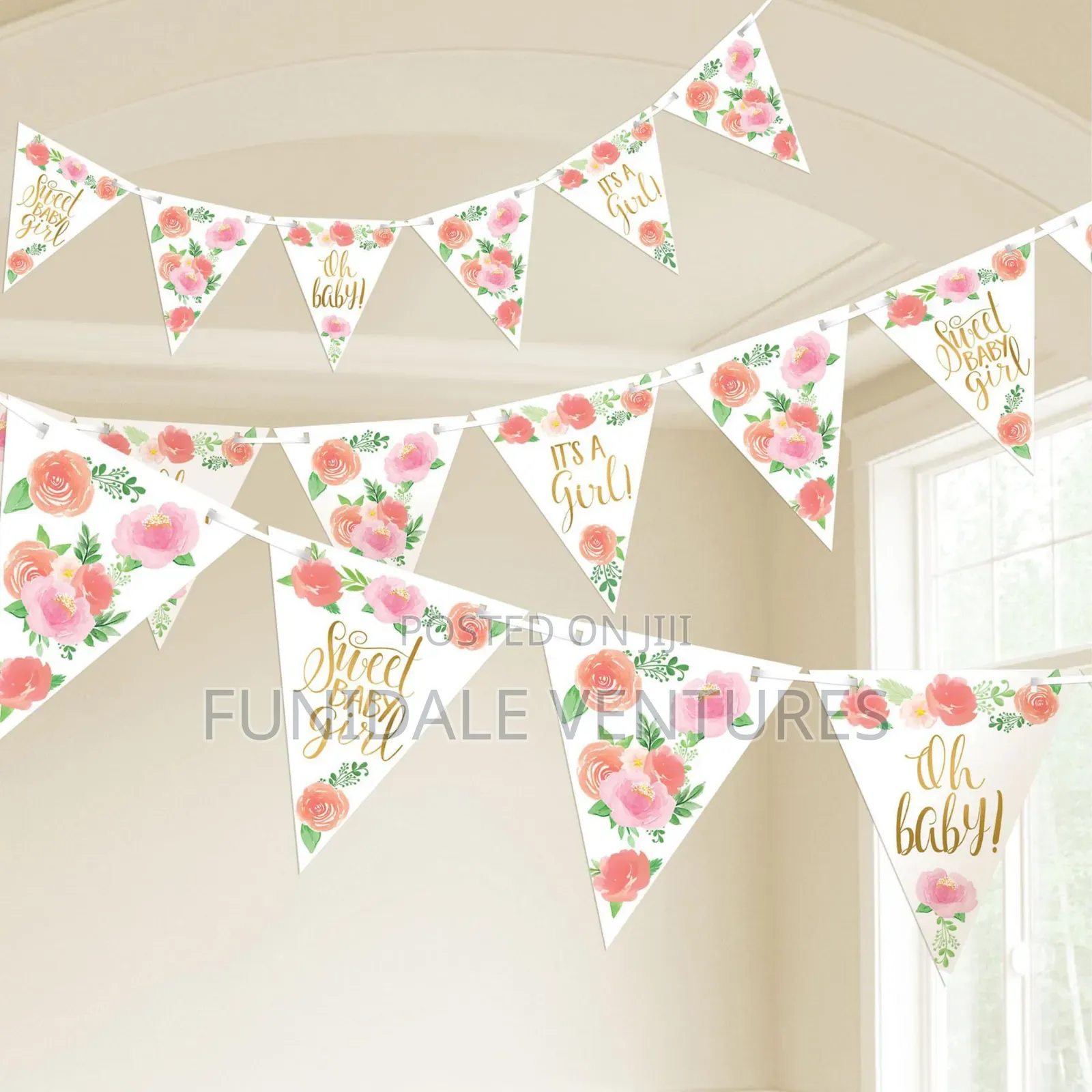 Floral Sweet Baby Banner