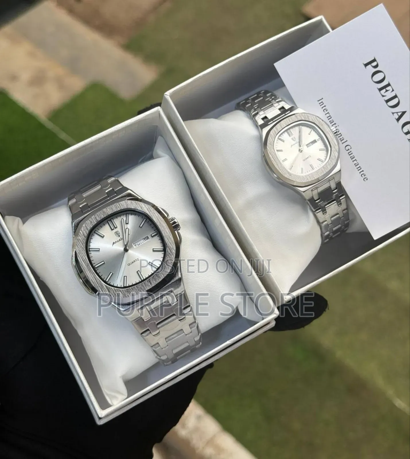 Poedagar Male and Female Steel Watch (Price Is for Each)