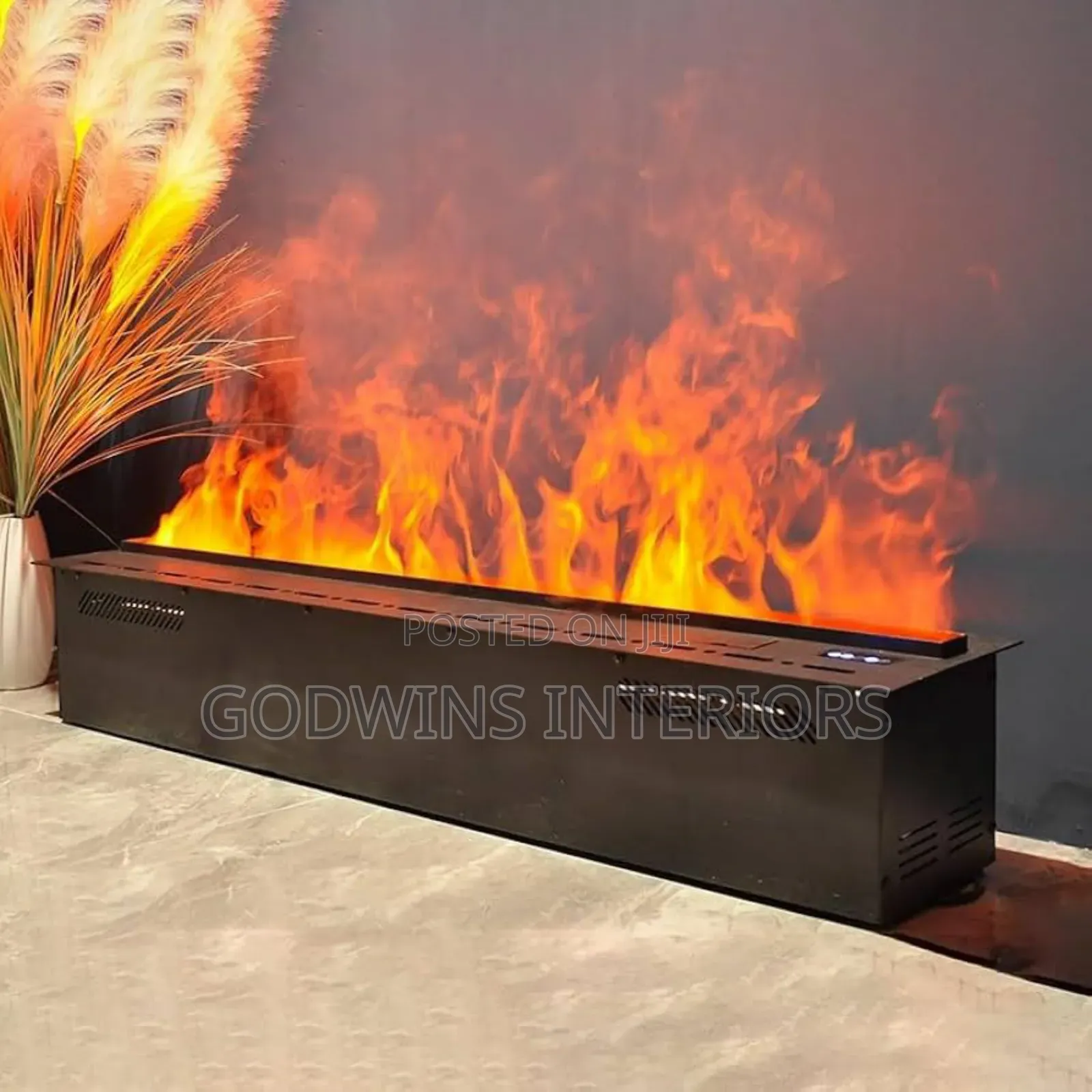 Luxury Water Mist Fireplace – Real Flame Effect (No Heat)1.2mtr