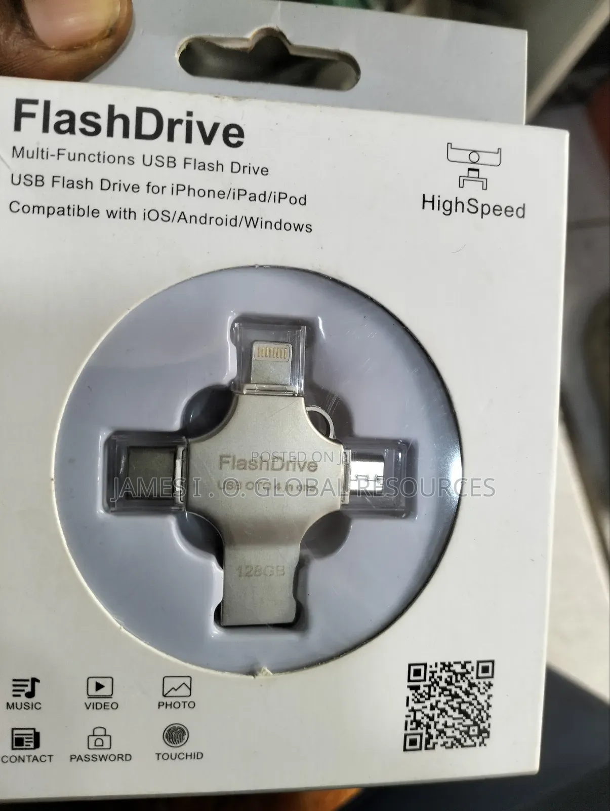 Otg Flash Drive 128gb 4 in 1