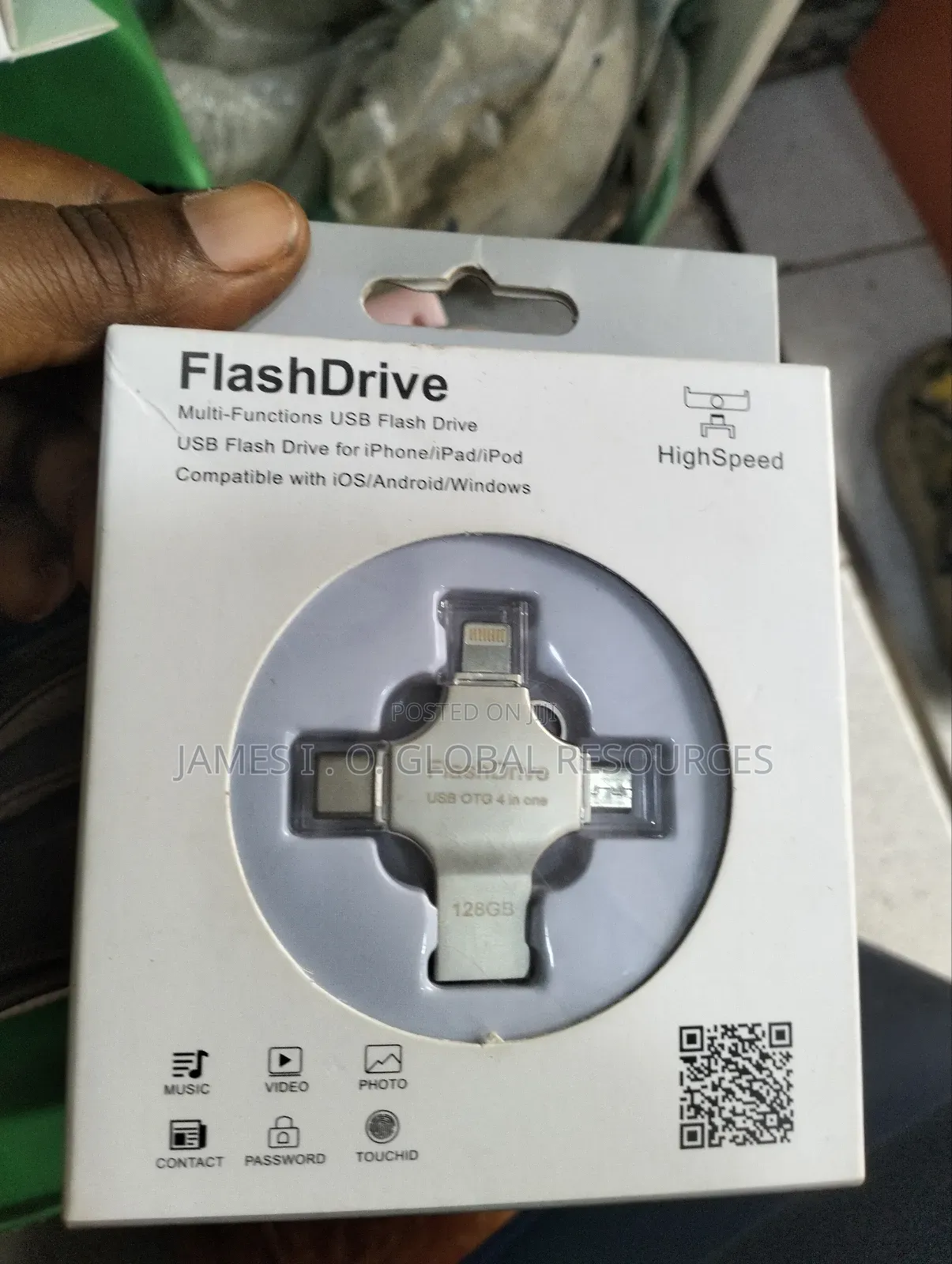 Otg Flash Drive 128gb 4 in 1