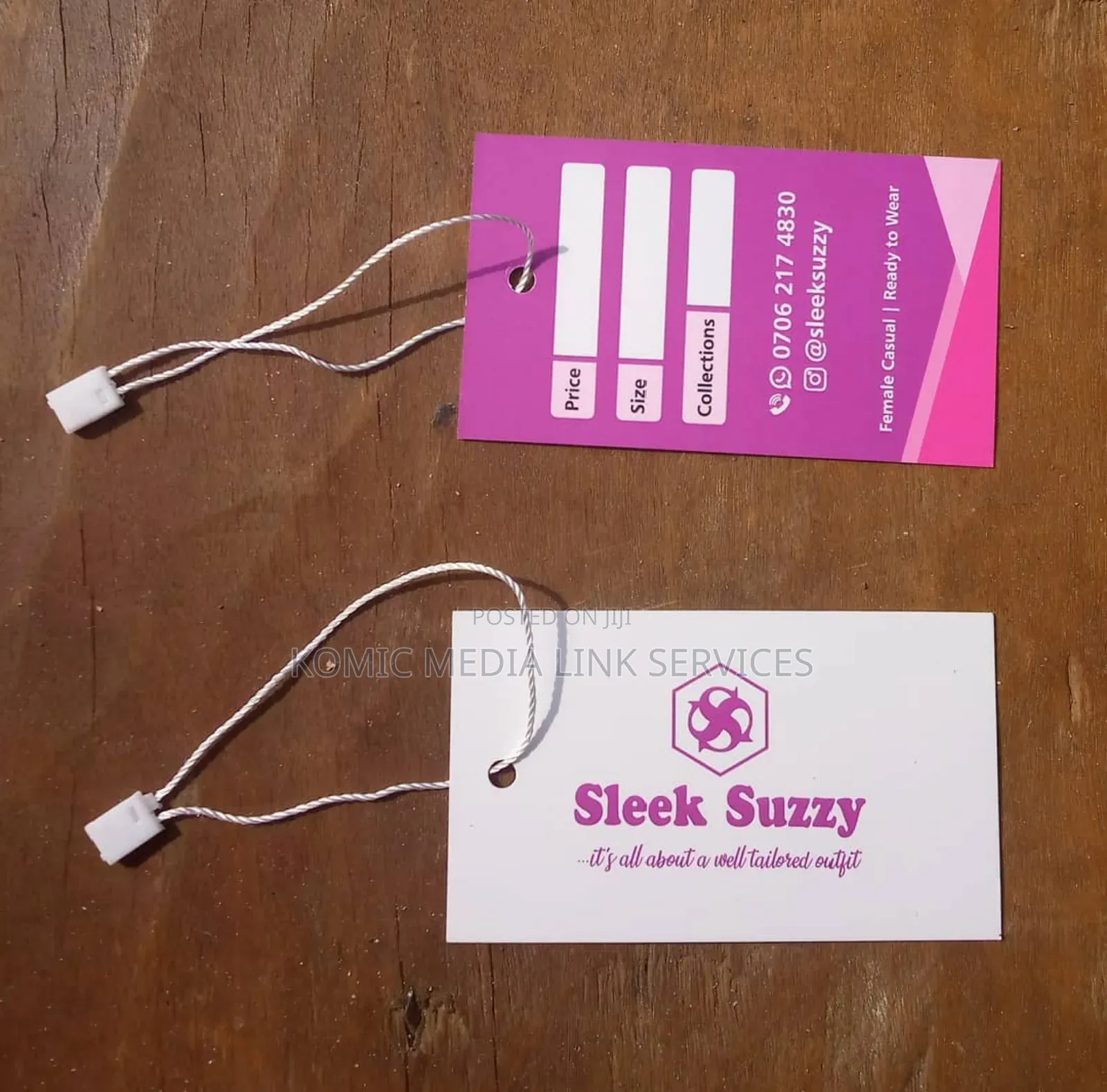 Custom Paper Tags "Thank You" Brand Labels | Hang Tags With Strings