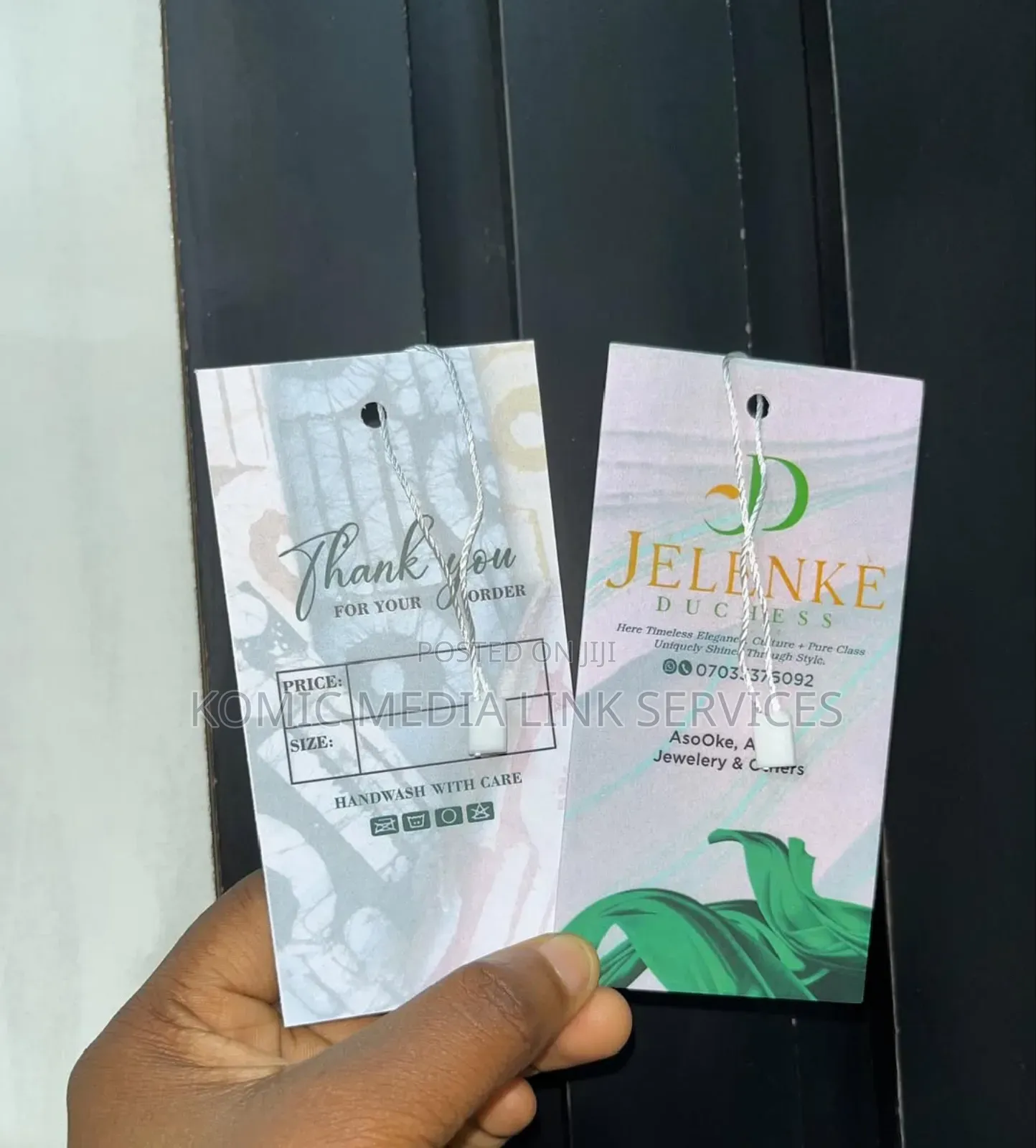 Custom Paper Tags "Thank You" Brand Labels | Hang Tags With Strings