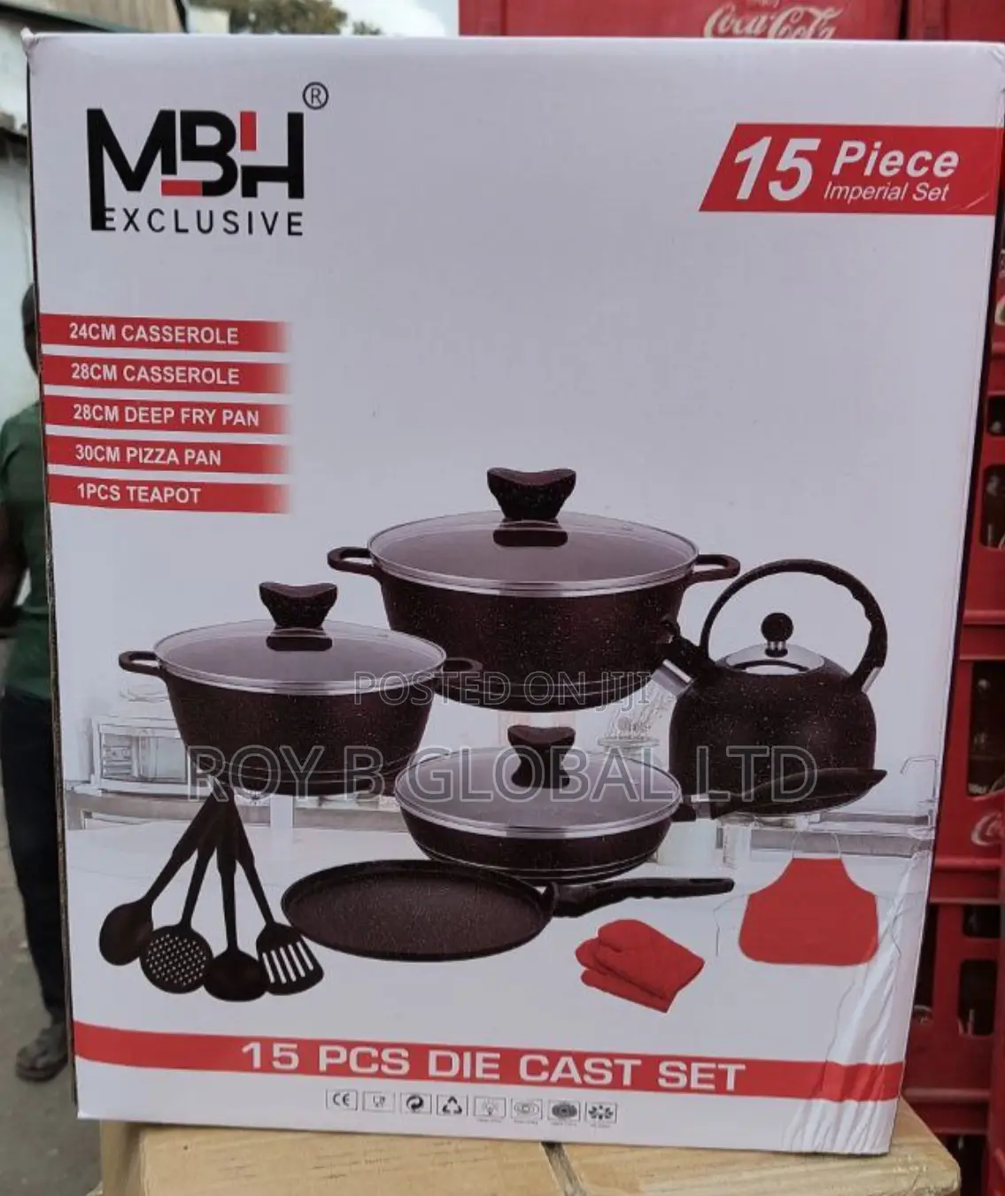 15pcs Non Stick Pot Set