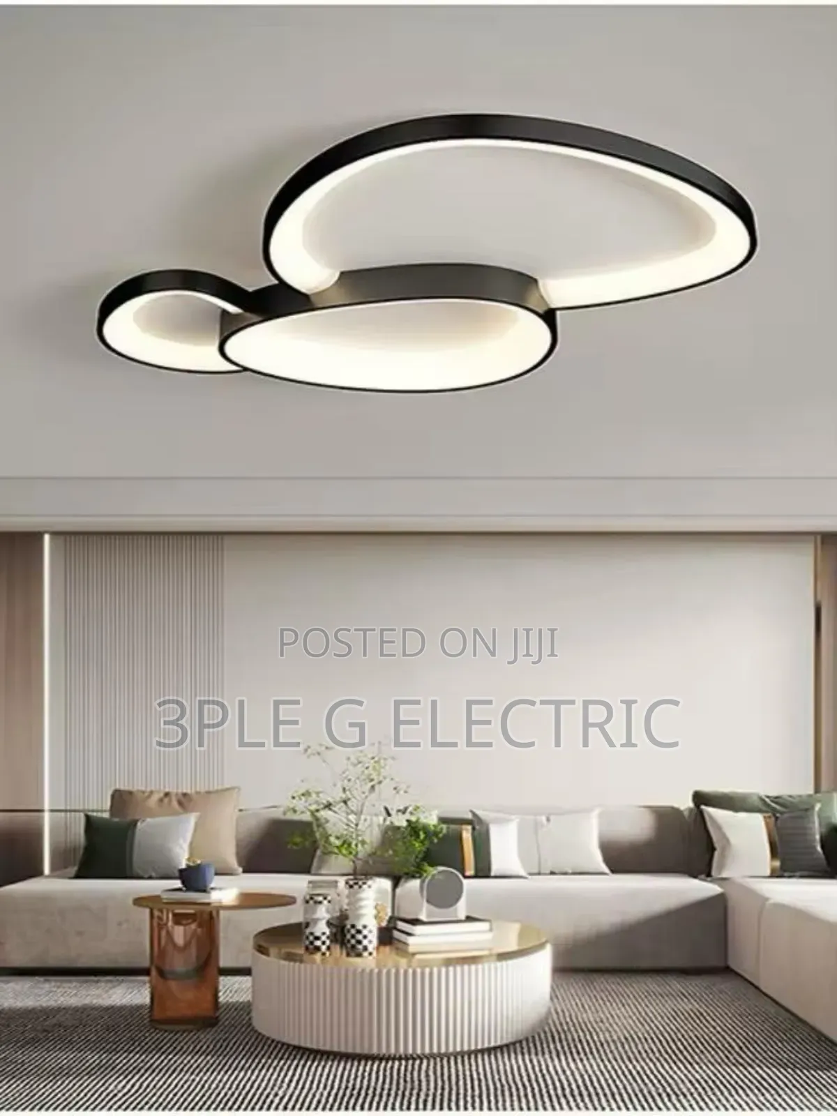Big Size Minimalist Ceiling Flush Light With Remote Control