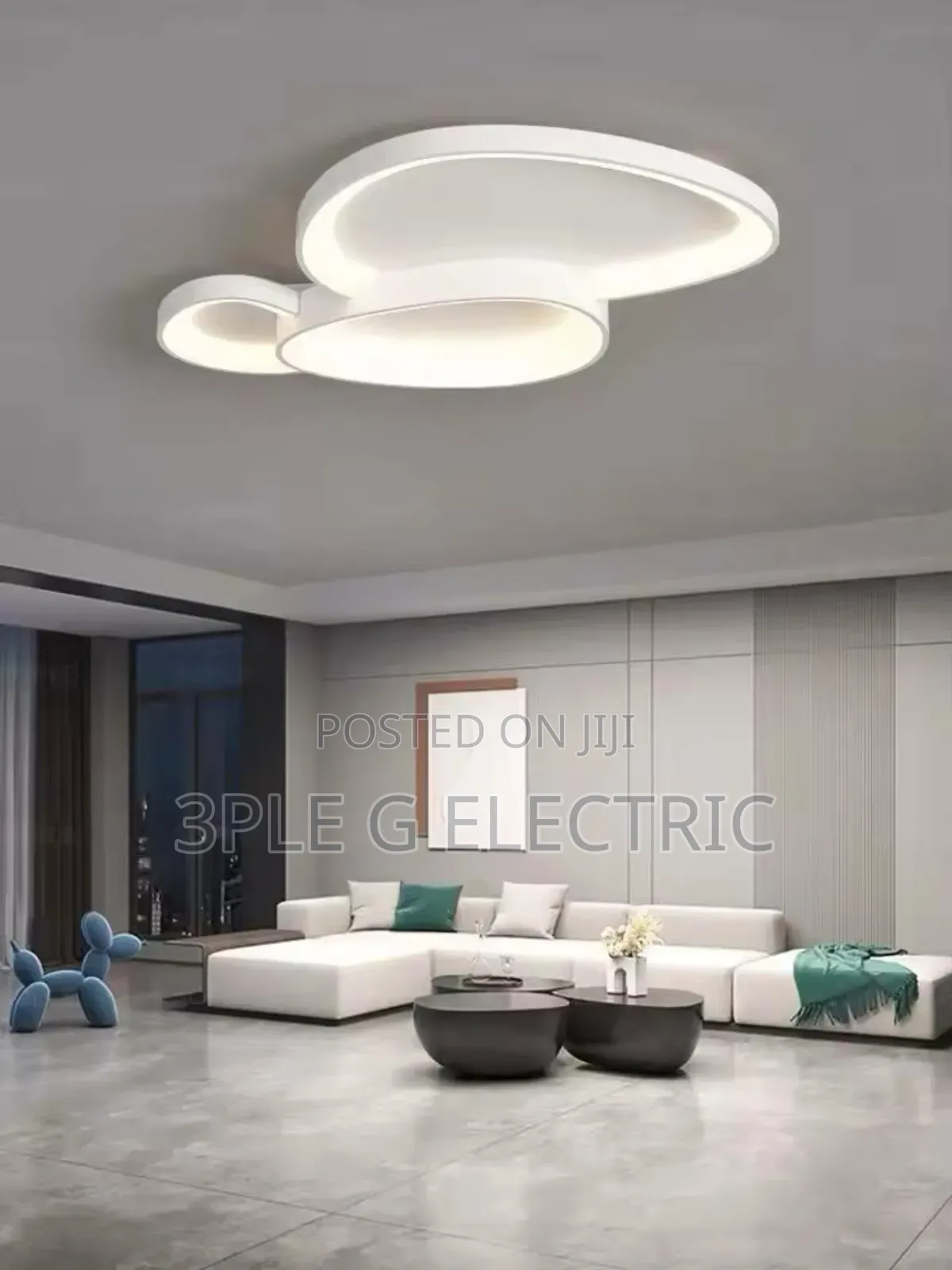 Big Size Minimalist Ceiling Flush Light With Remote Control