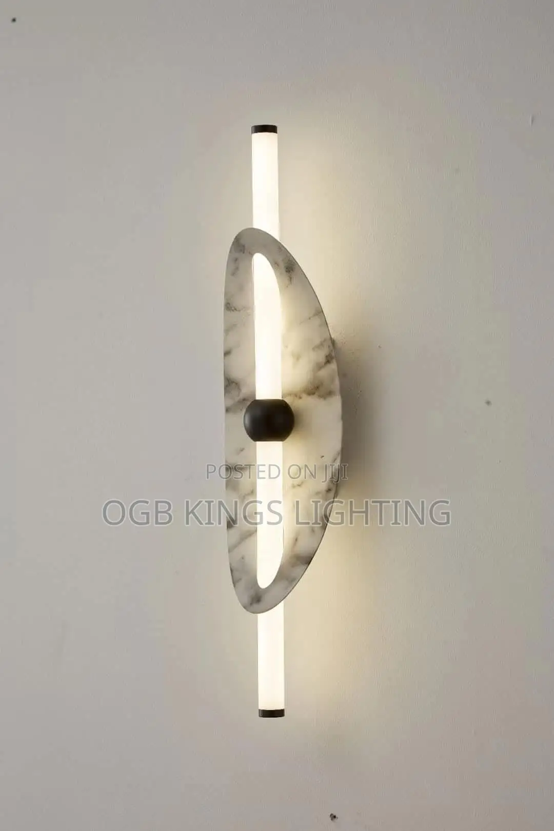 Bedroom Lamp Iron Material Marble Texture Light Luxury Wall Lamp