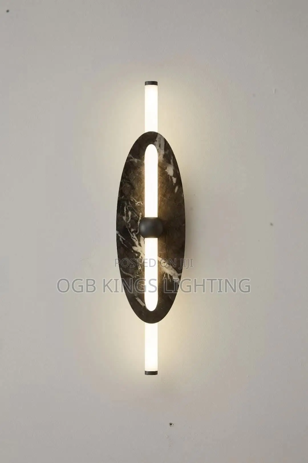 Bedroom Lamp Iron Material Marble Texture Light Luxury Wall Lamp