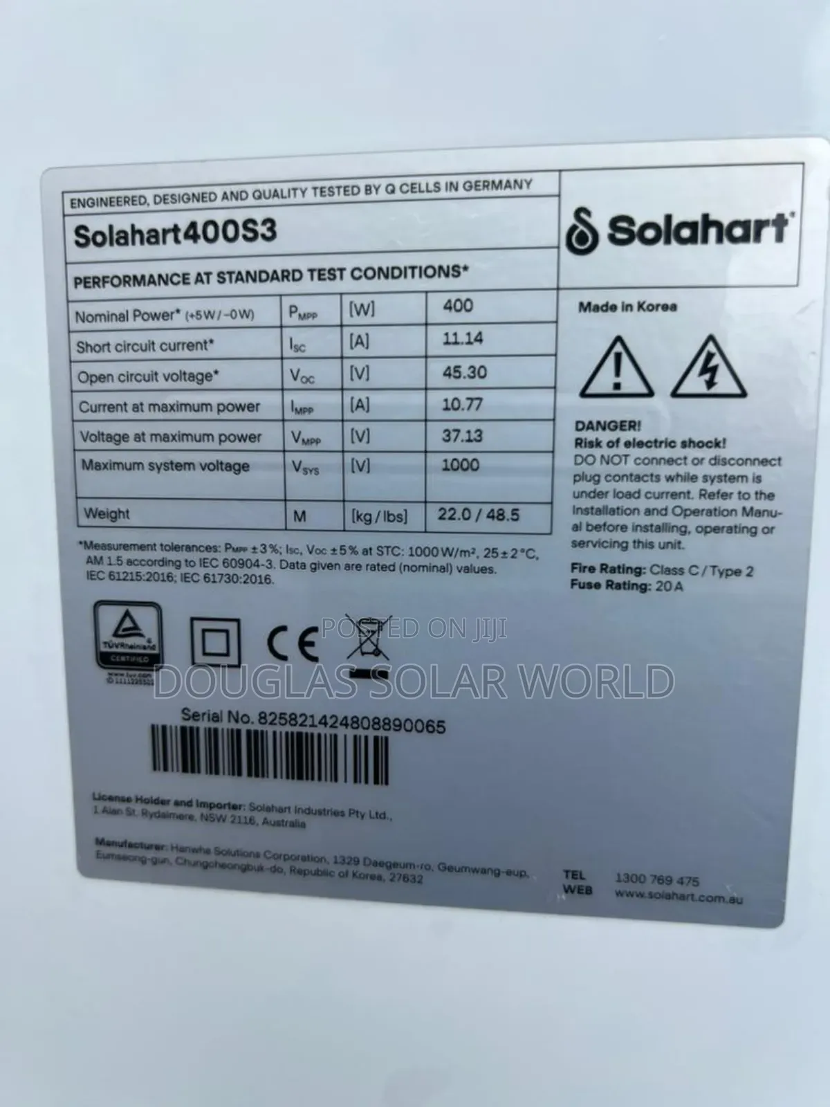 400w Qcell Solar Panel