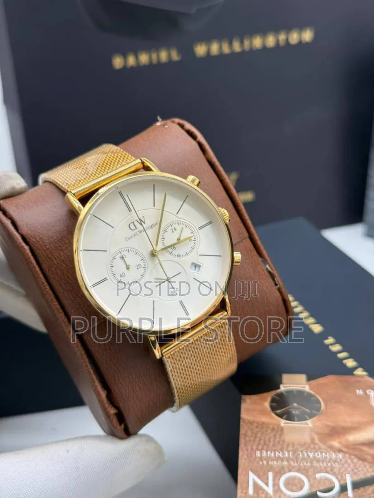 Daniel Wellington Chronograph Mesh Strap Watch