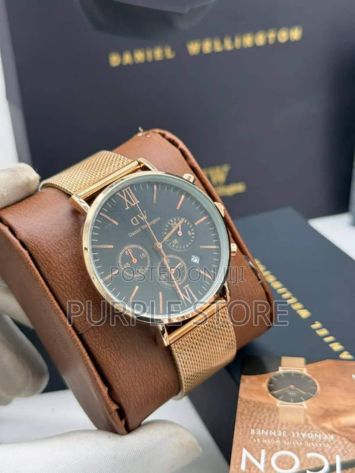 Daniel Wellington Chronograph Mesh Strap Watch