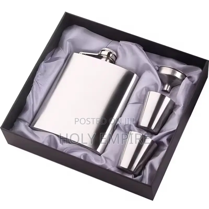 8oz Stainless Steel With Hip Flask Alcohol Whiskey Hip Flask Screw Cap