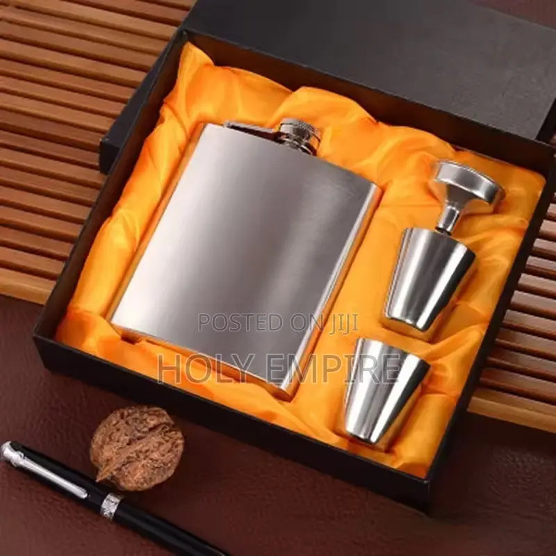 8oz Stainless Steel With Hip Flask Alcohol Whiskey Hip Flask Screw Cap