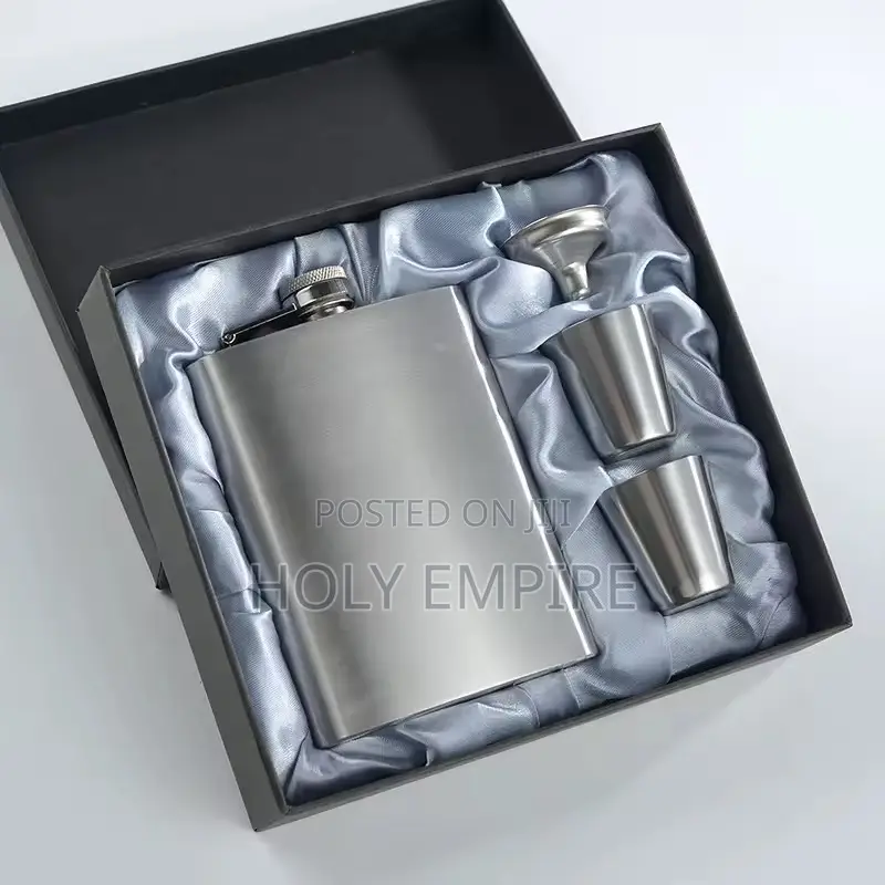 8oz Stainless Steel With Hip Flask Alcohol Whiskey Hip Flask Screw Cap