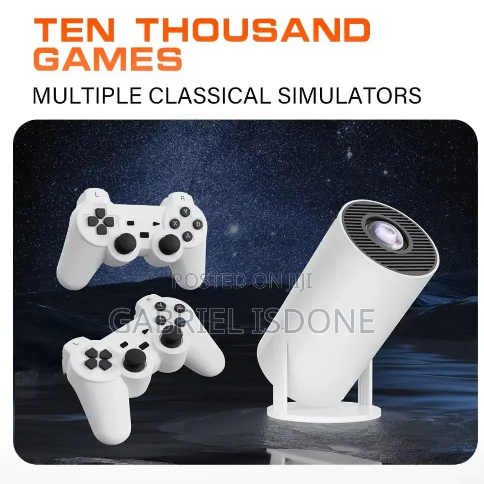 Gaming and Video Mini Projector Combo, Portable Gaming With Full