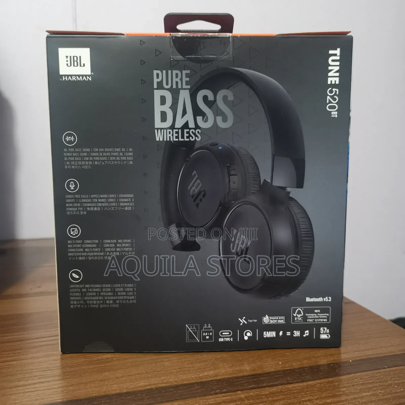Jbl Tune 520bt Wireless On-ear Headphones