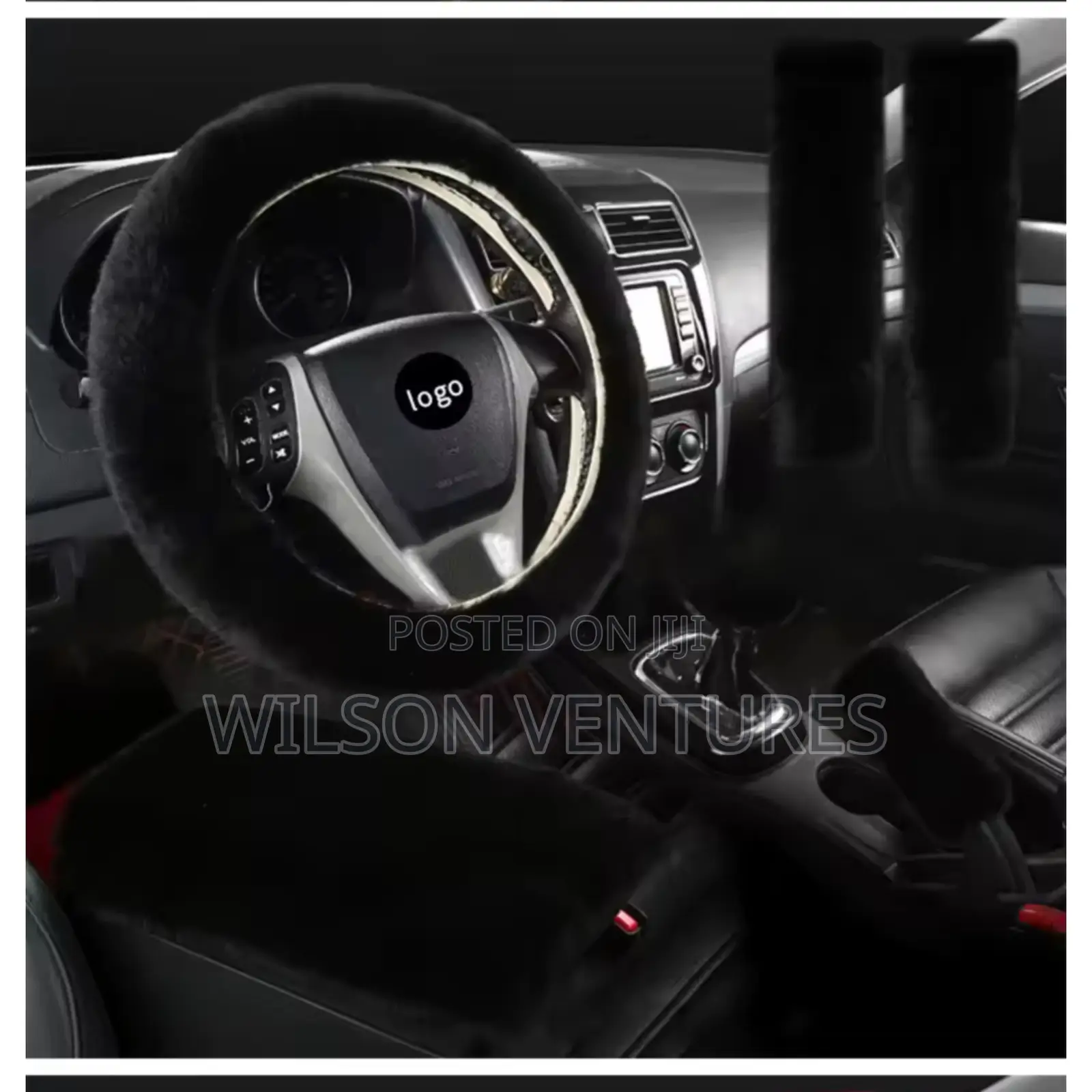 6 In 1 Universal Fur Hairy Steering Wheel Cover
