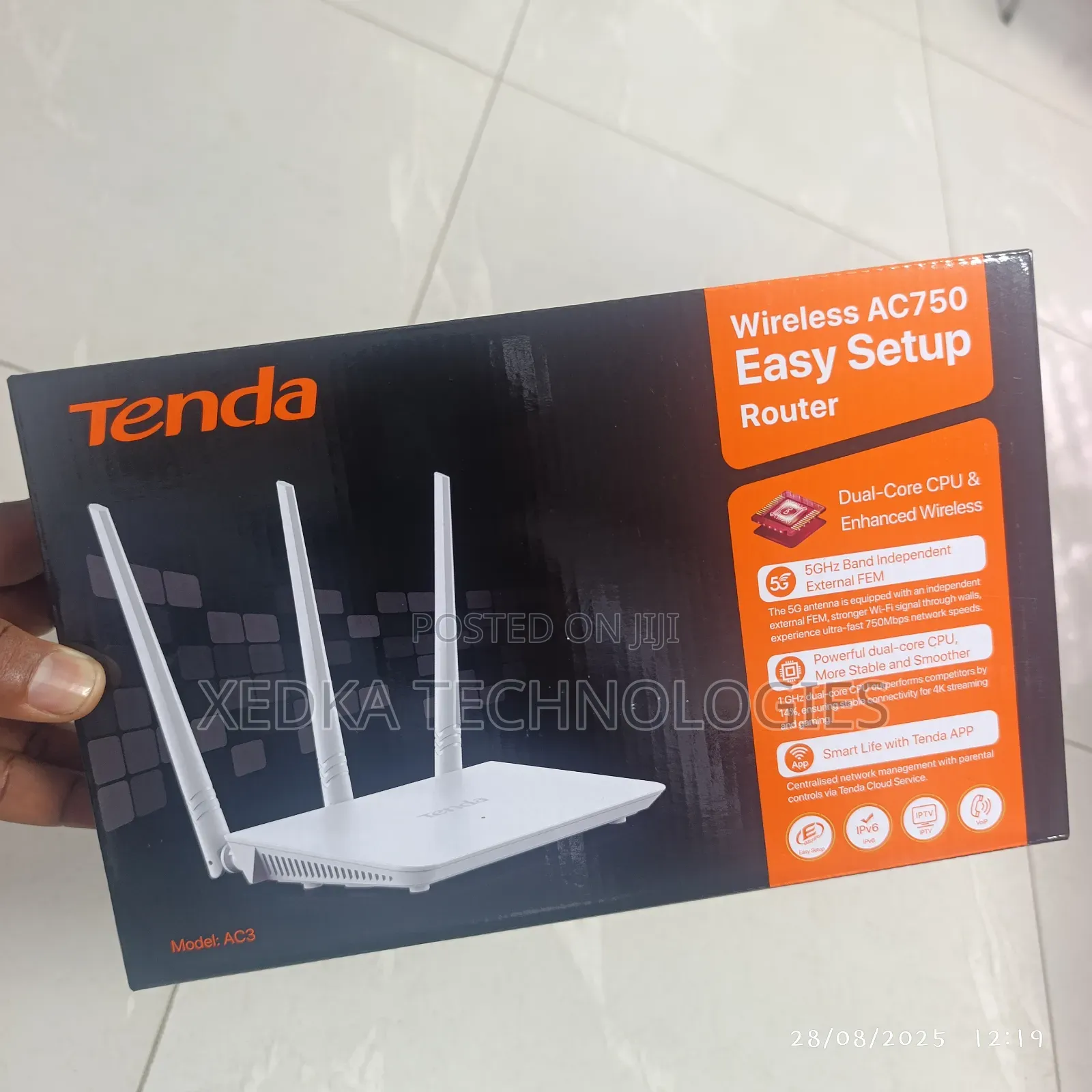 Tenda 750mbps Dual Band 4 in 1 Wireless Router